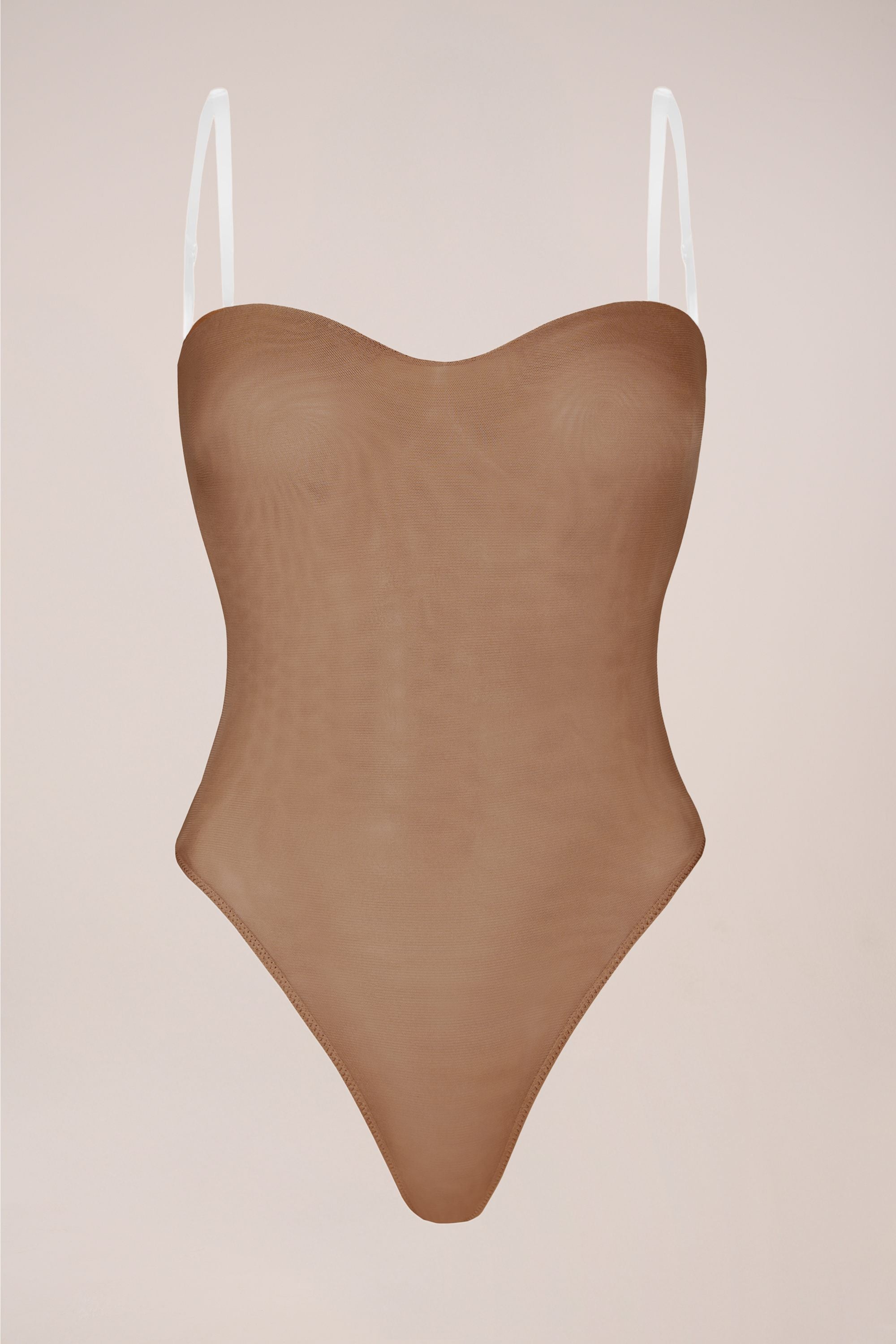 Strapless Bodysuit in Honey - 1
