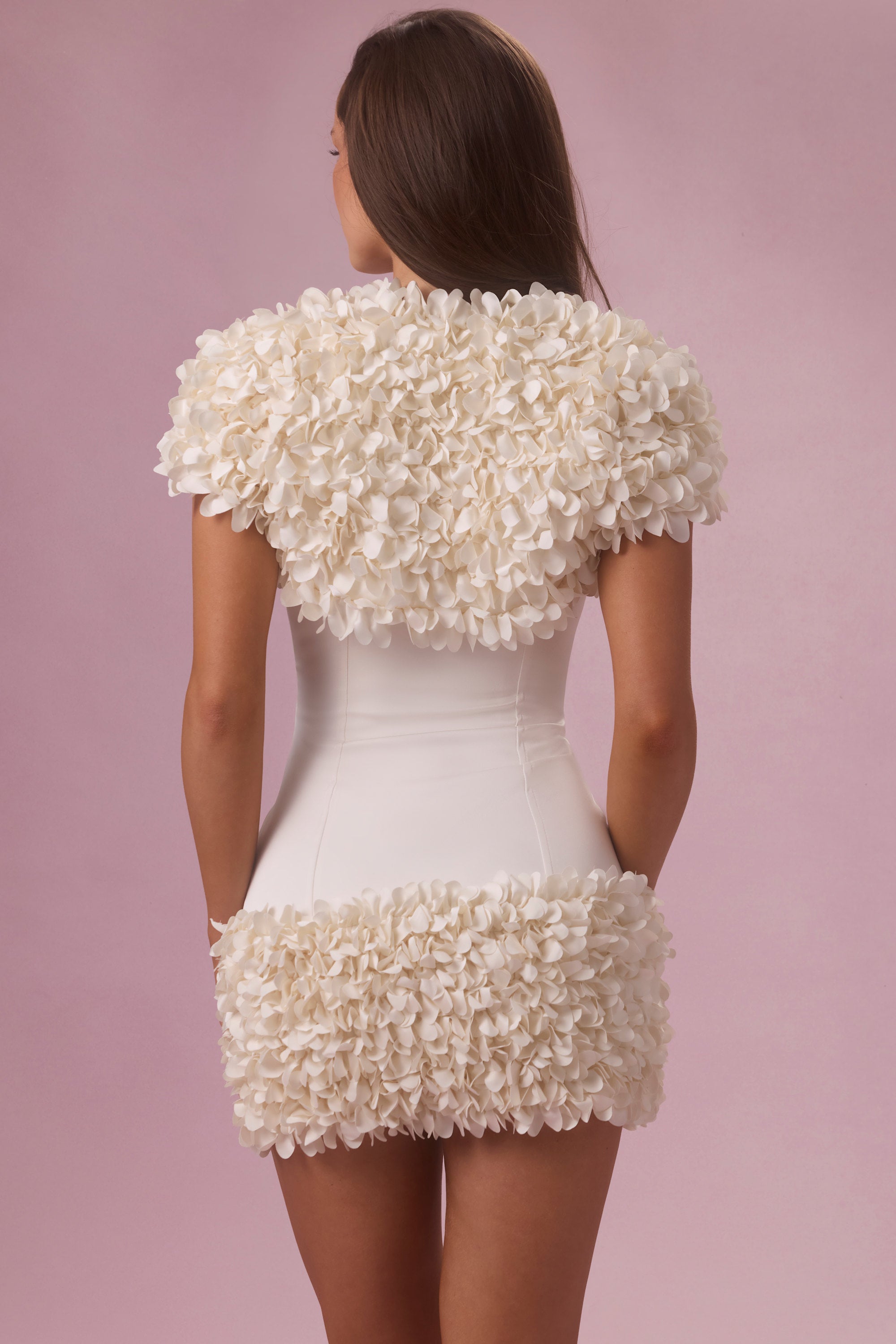 Cropped Bolero  in Ivory - 2