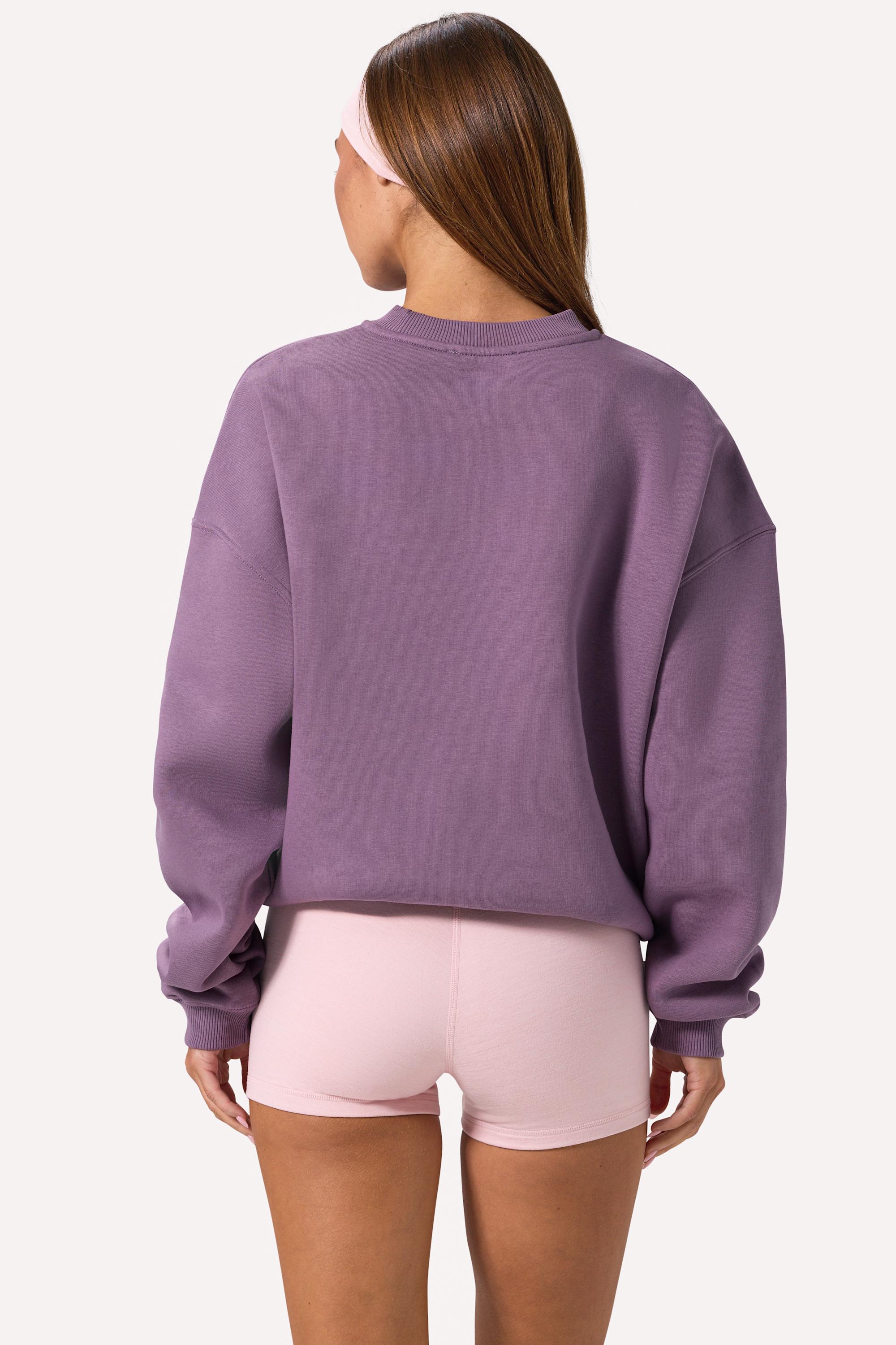 Oversized Crew-Neck Jumper in Dusk - 2