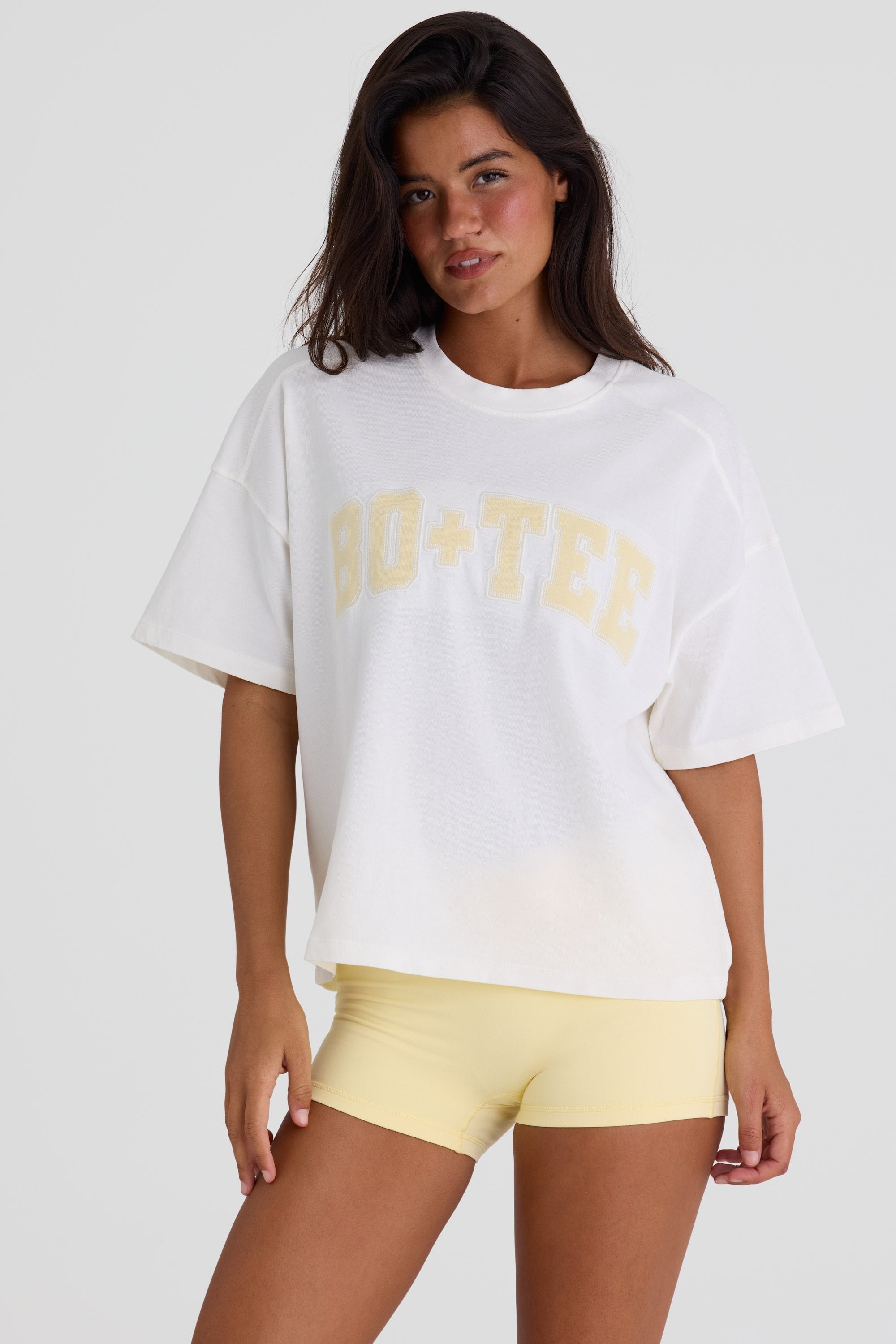 Oversized Cotton-Jersey T-Shirt in White