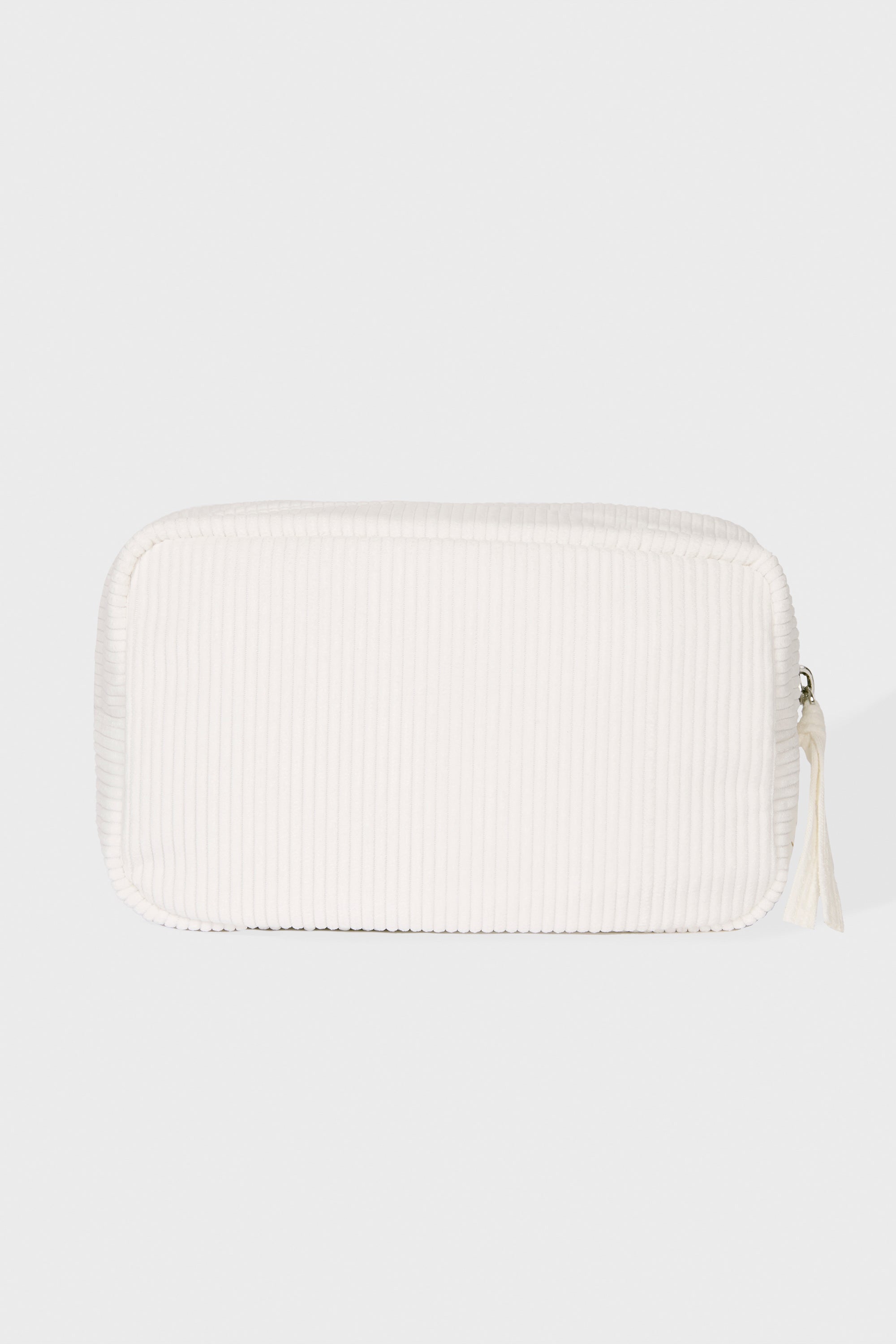 Corduroy Bow Makeup Bag in Marshmallow