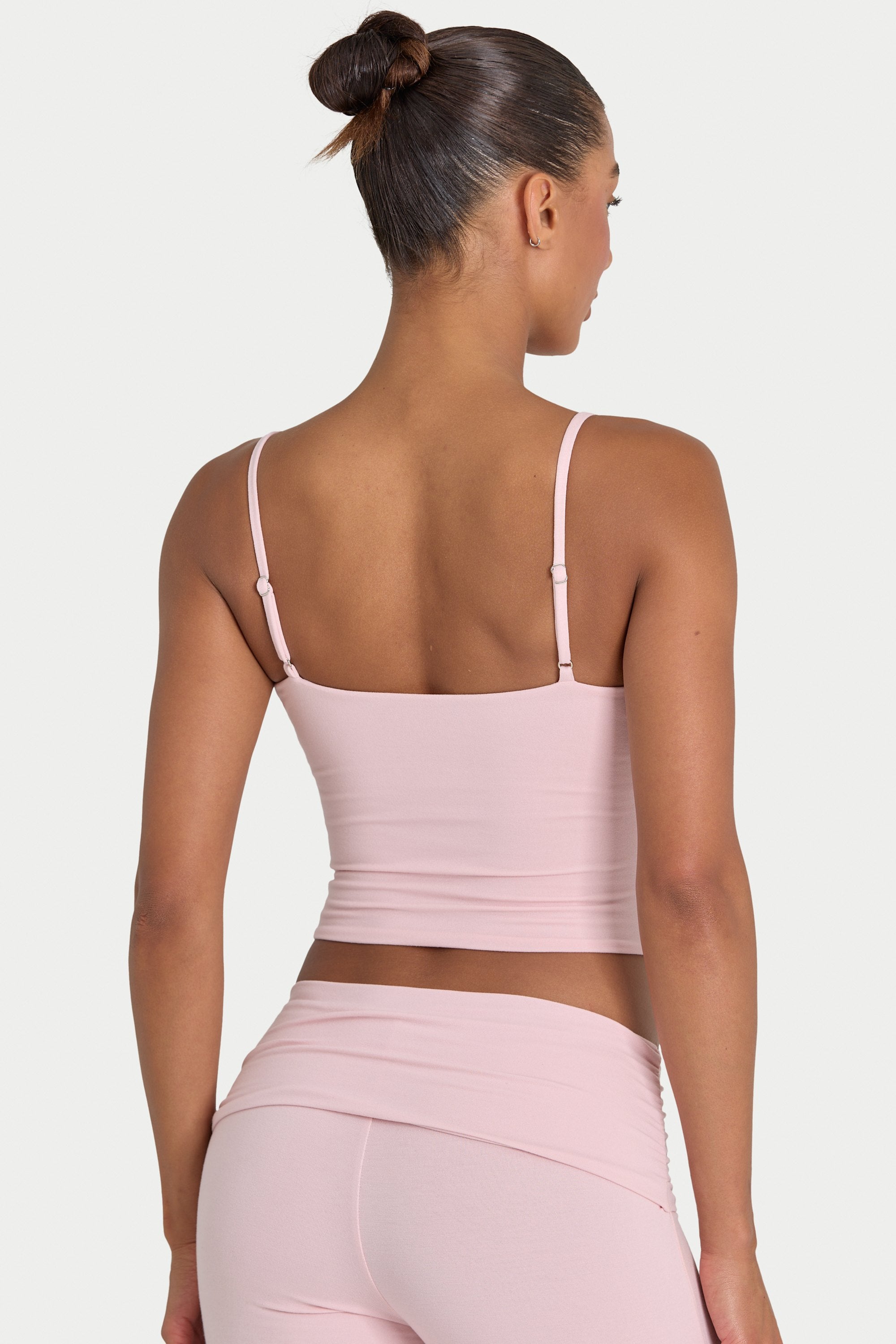 Modal Cropped Tank Top in Blush