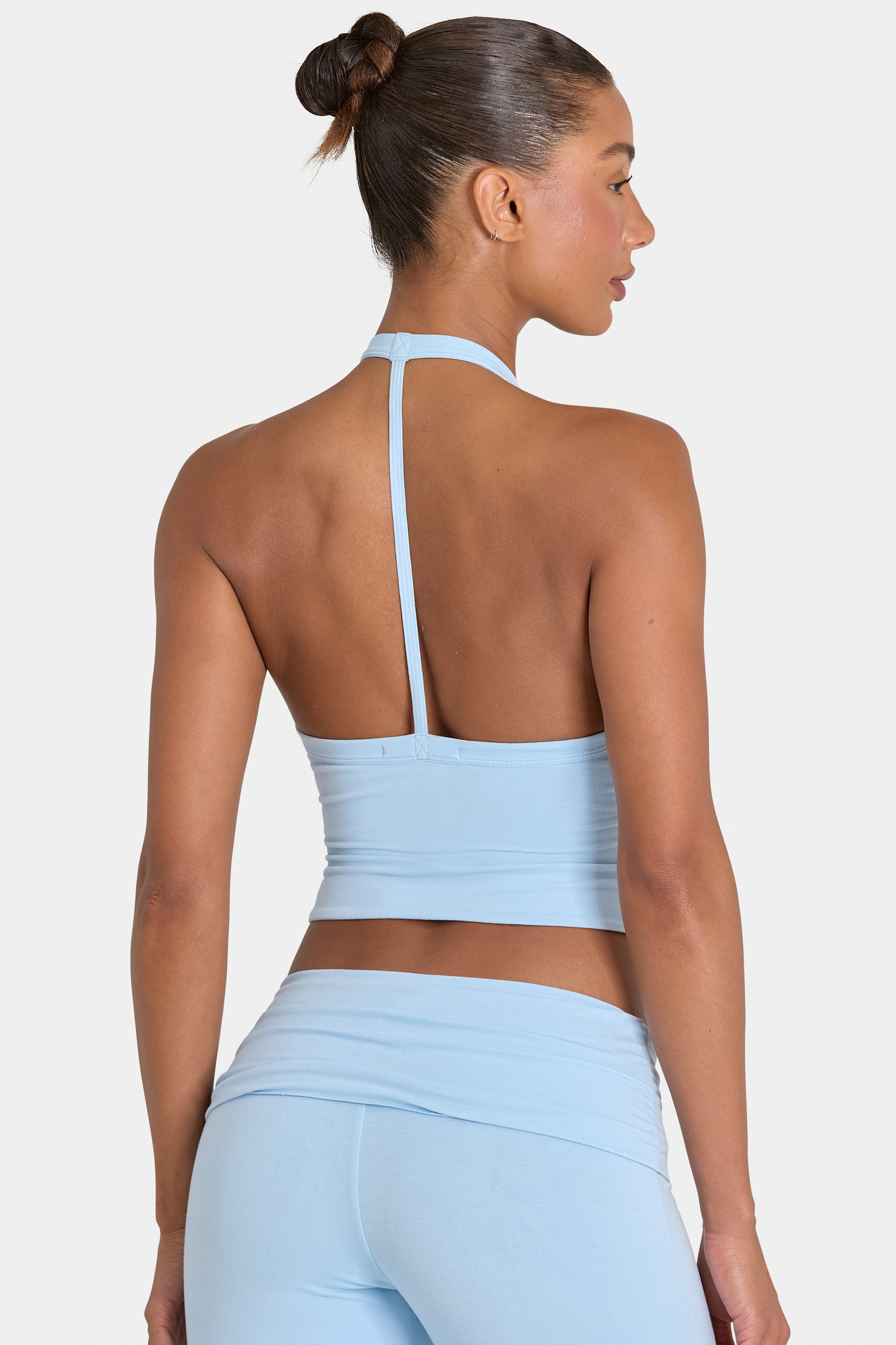 ButterCloud™ Crop Tank Top in Sky - 2