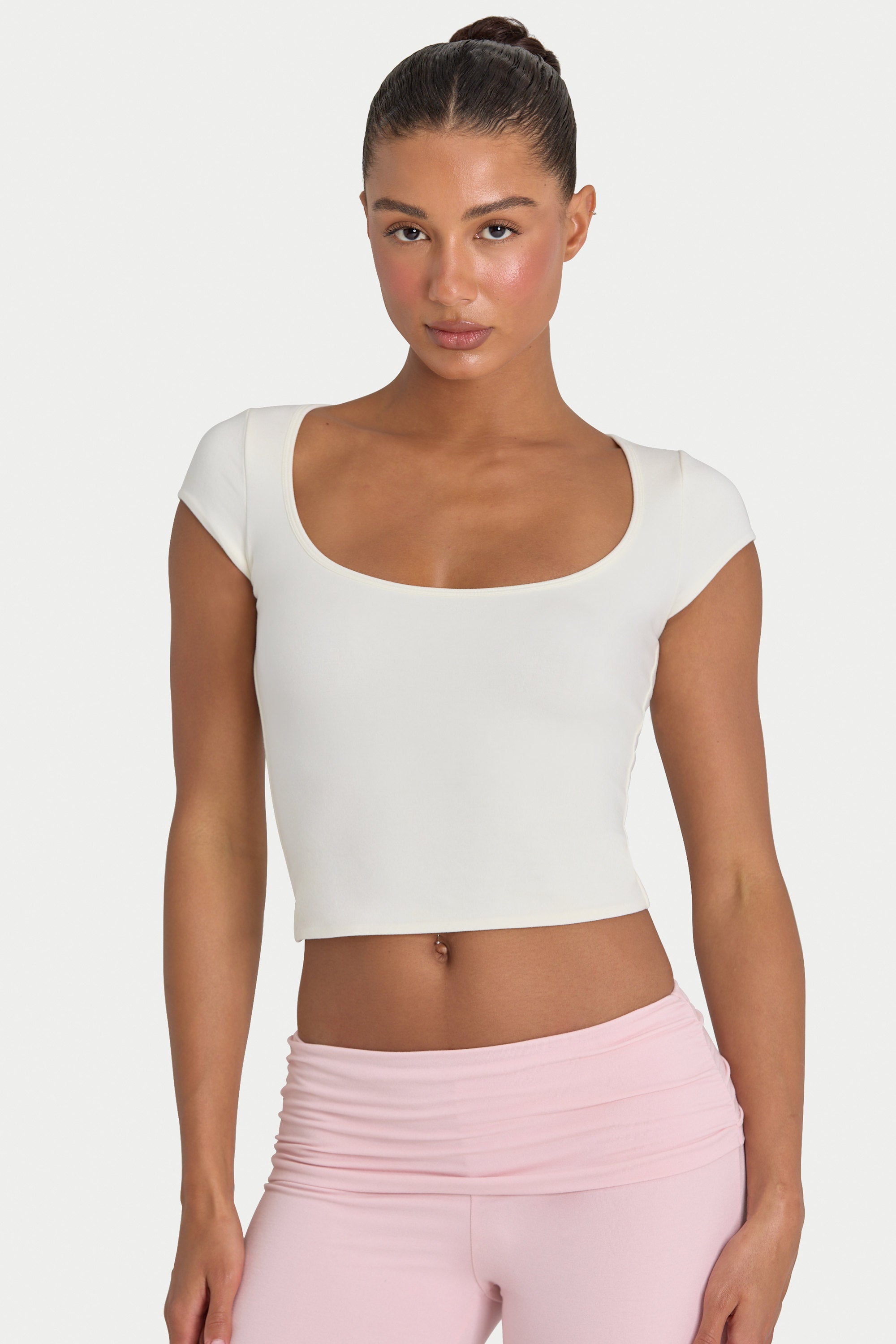 ButterCloud™ Crop Top in Coconut - 1