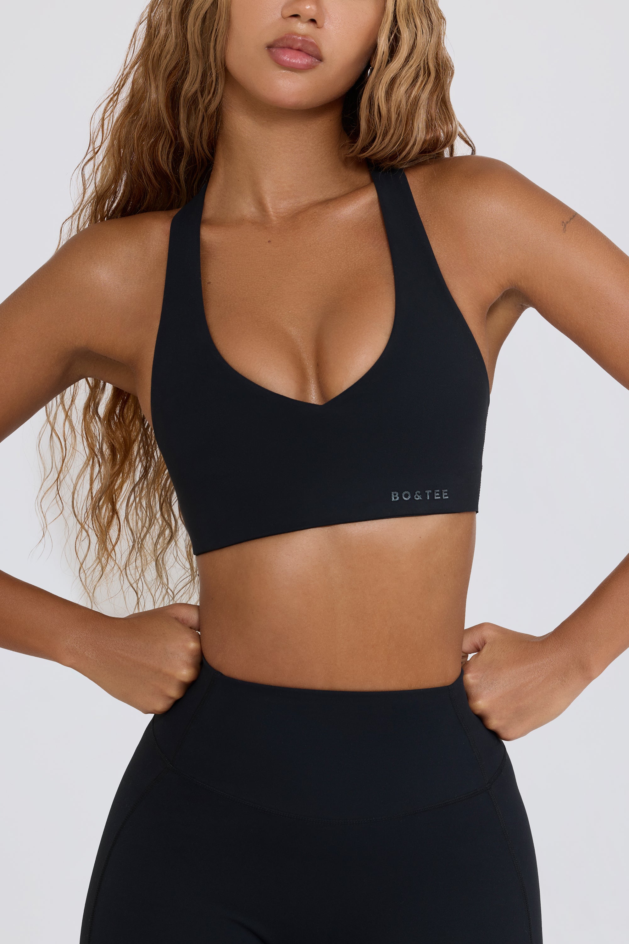 Soft Active Low-Impact Sports Bra in Black