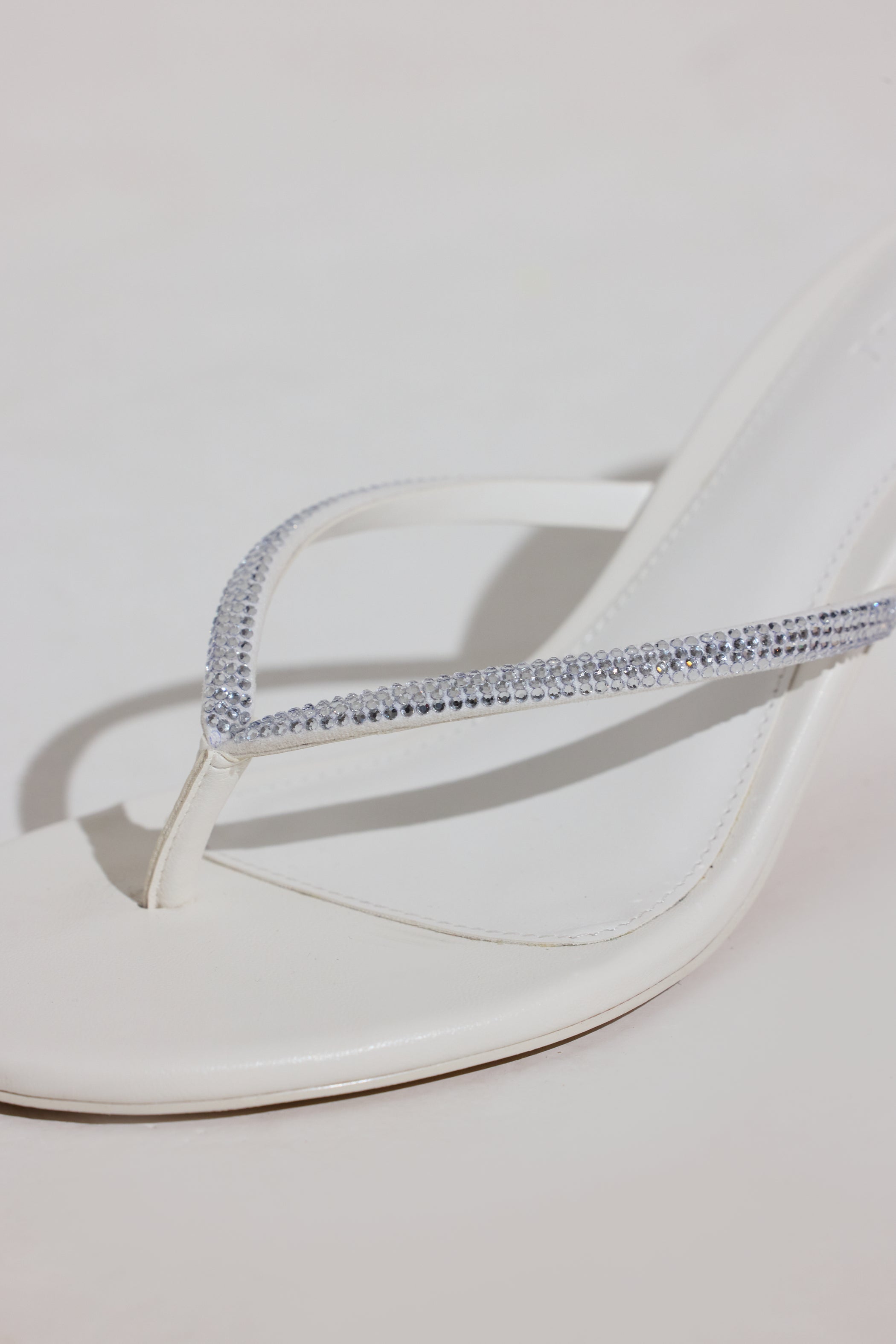 Heeled Sandal  in White