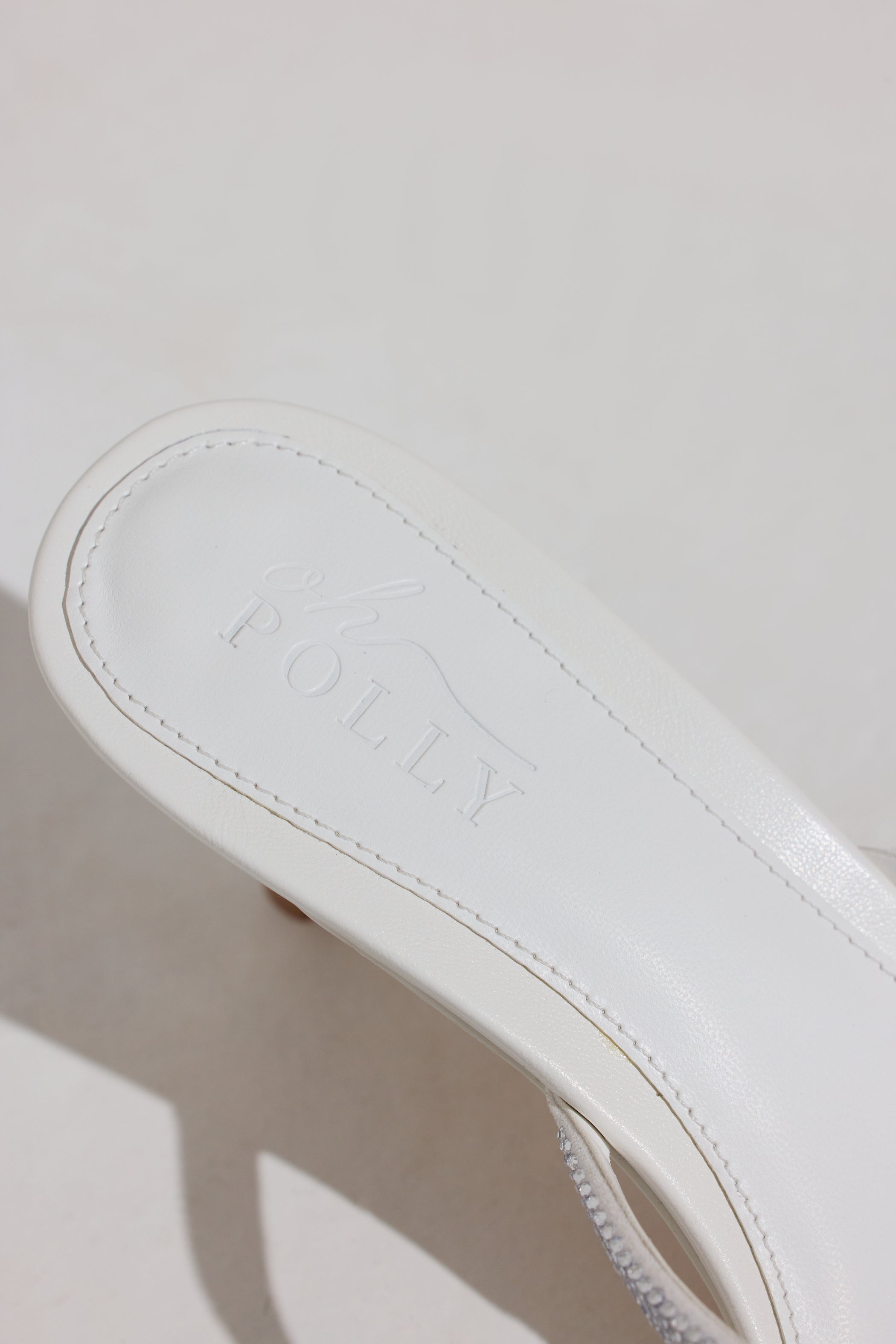 Heeled Sandal  in White