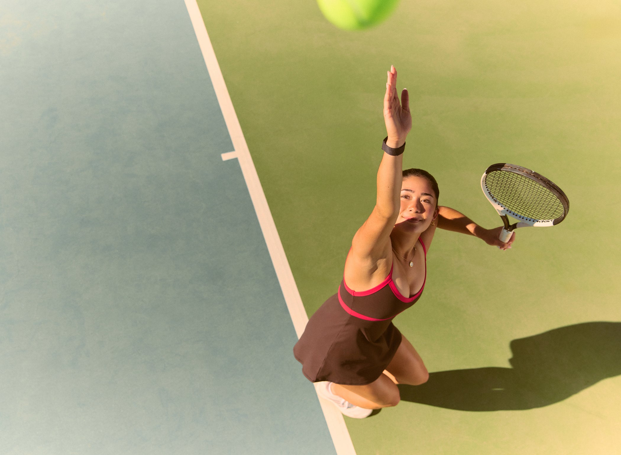 Soft Active Tennis Dress in Truffle - 1