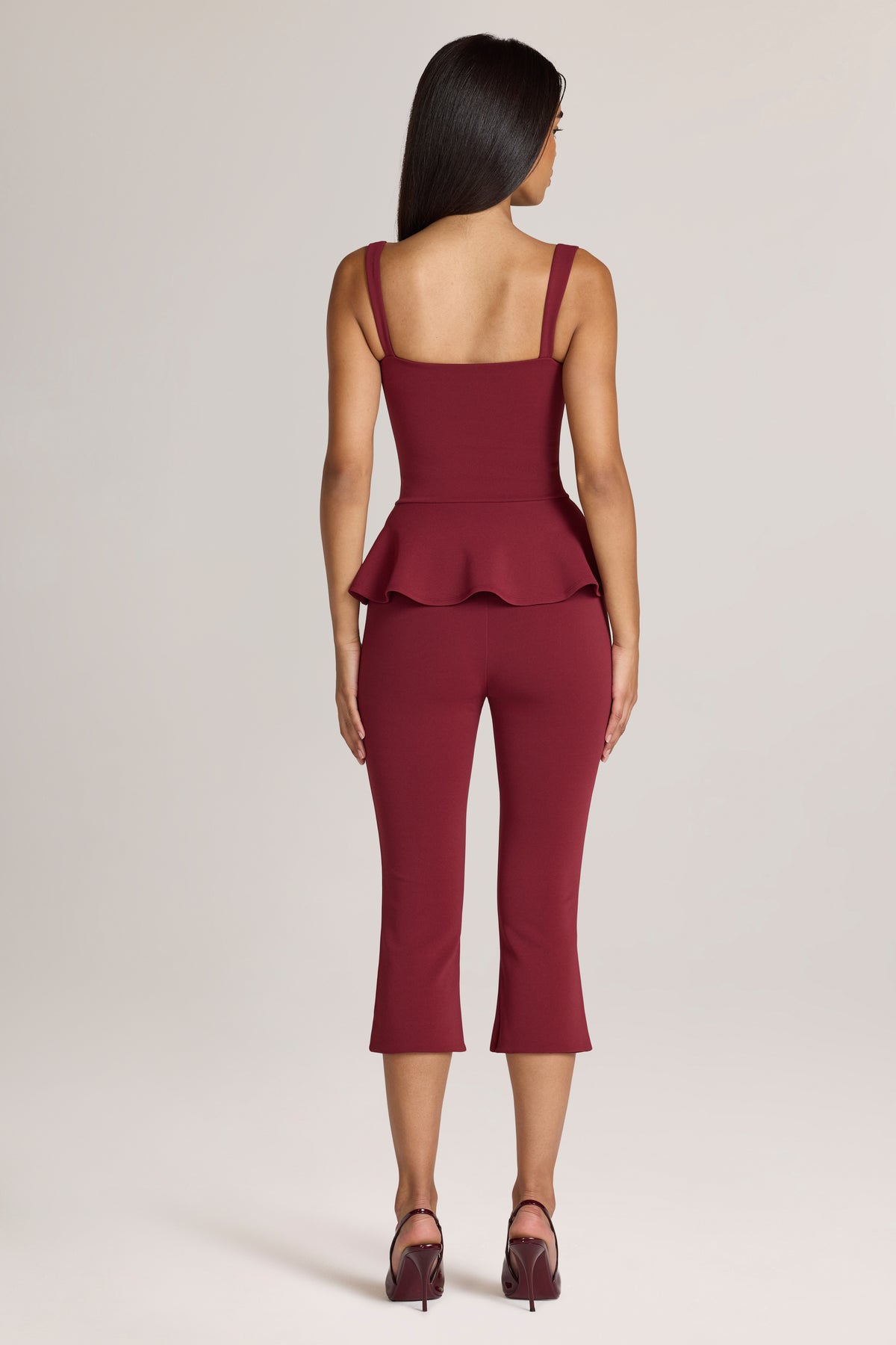 Ponte Capri Trousers in Wine