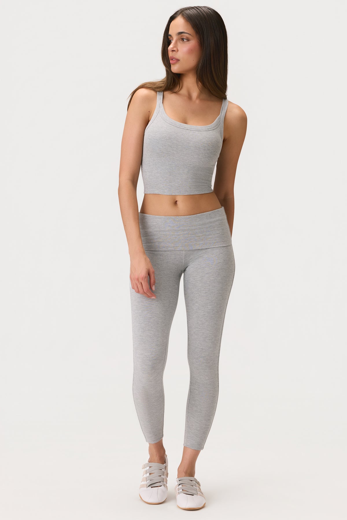ButterCloud™ 7/8 Leggings in Grey Marl