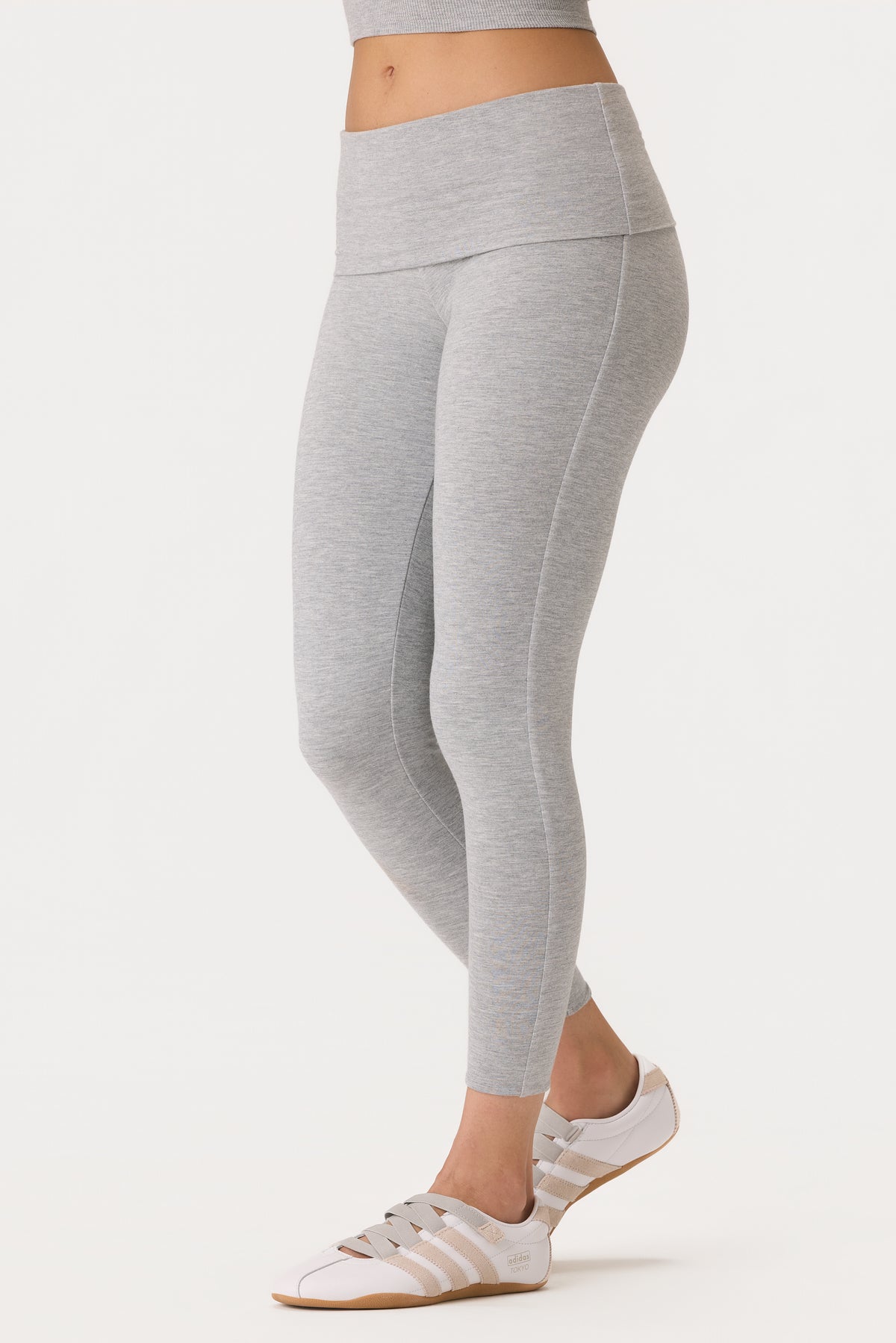 ButterCloud™ 7/8 Leggings in Grey Marl