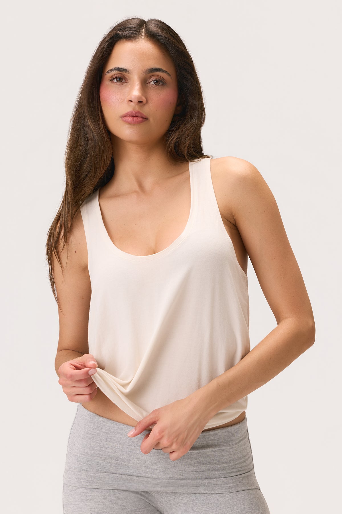 ButterCloud™ Slouchy Tank Top in Coconut