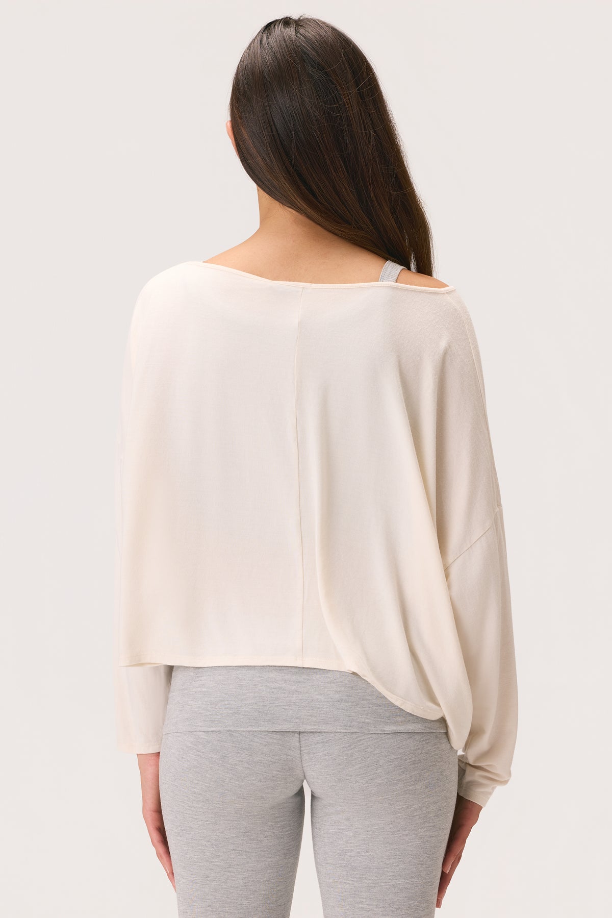 ButterCloud™ Slouchy Off-Shoulder Top in Coconut