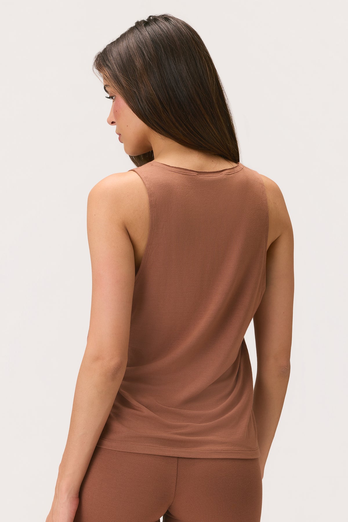 ButterCloud™ Slouchy Tank Top in Cocoa