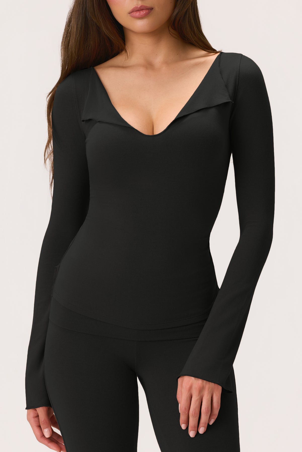 ButterCloud™ Long-Sleeve Top in Black