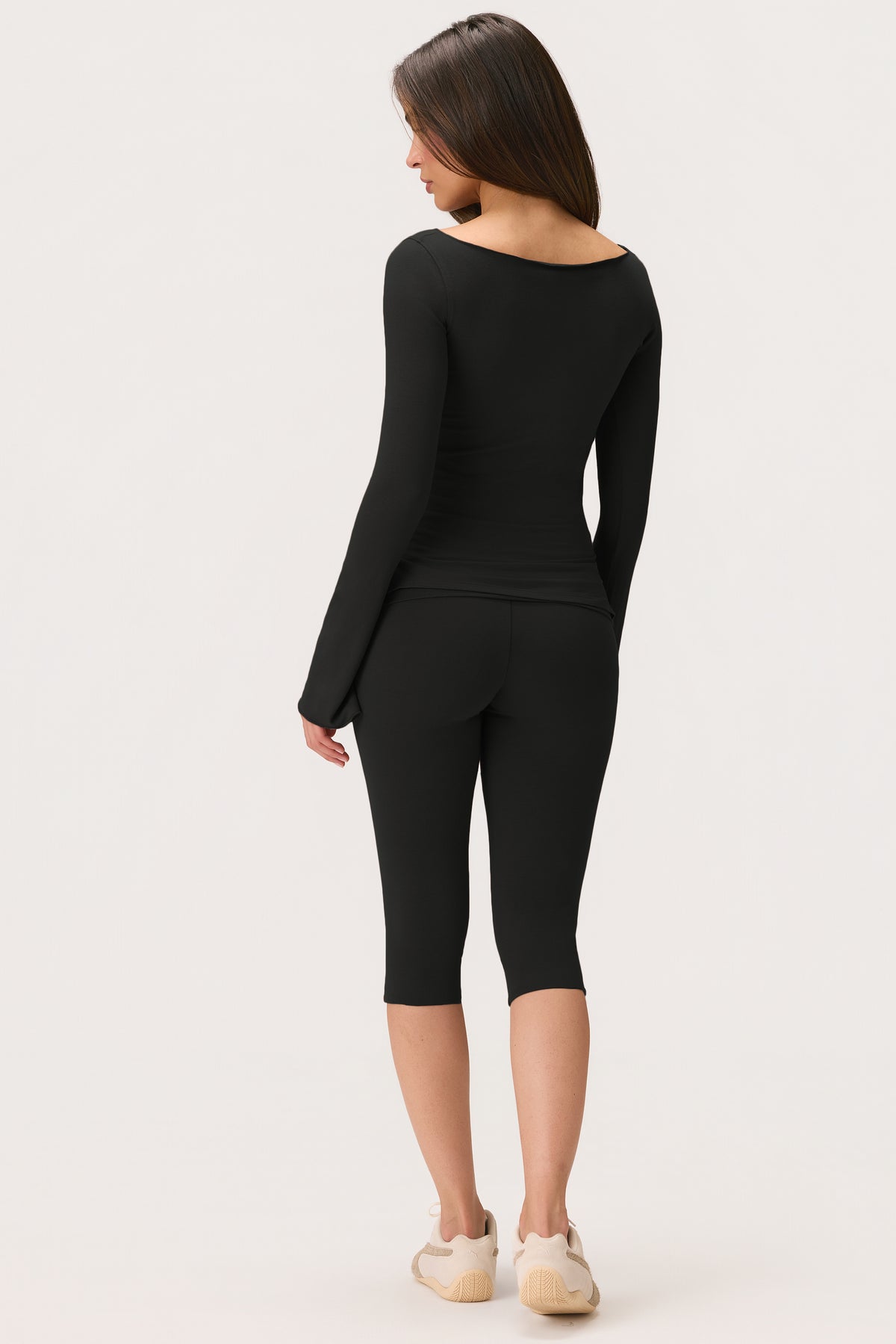 ButterCloud™ Long-Sleeve Top in Black