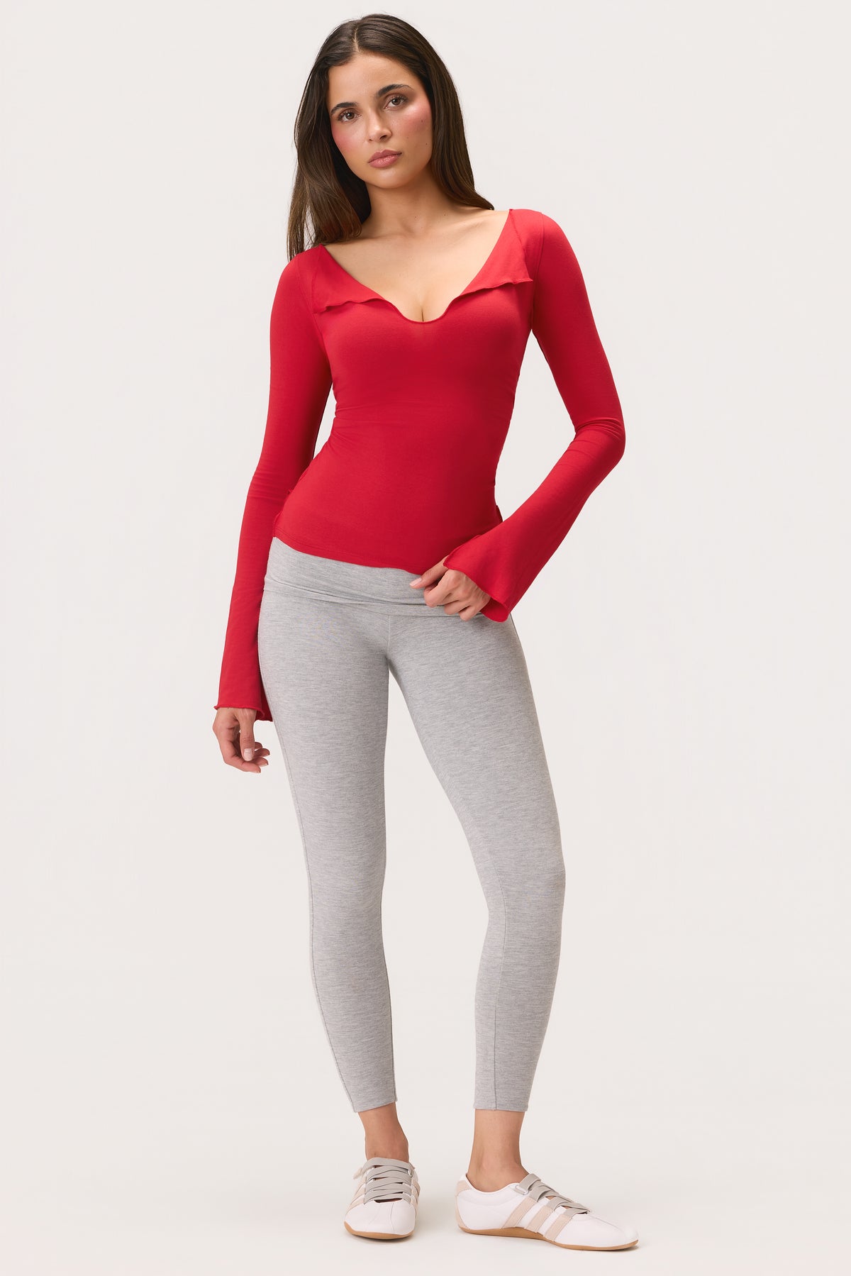 ButterCloud™ Long-Sleeve Top in Chilli
