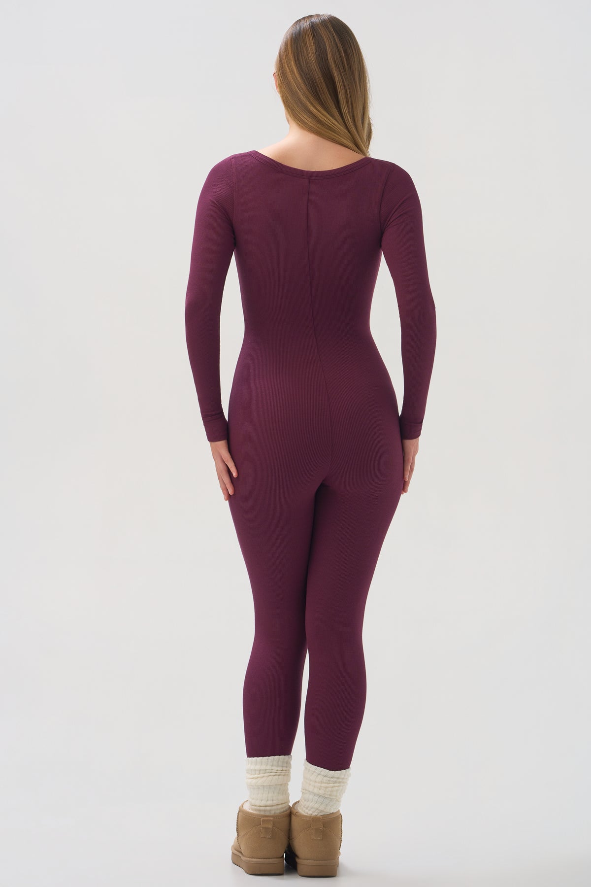 ButterCloud™ 7/8 Jumpsuit in Plum