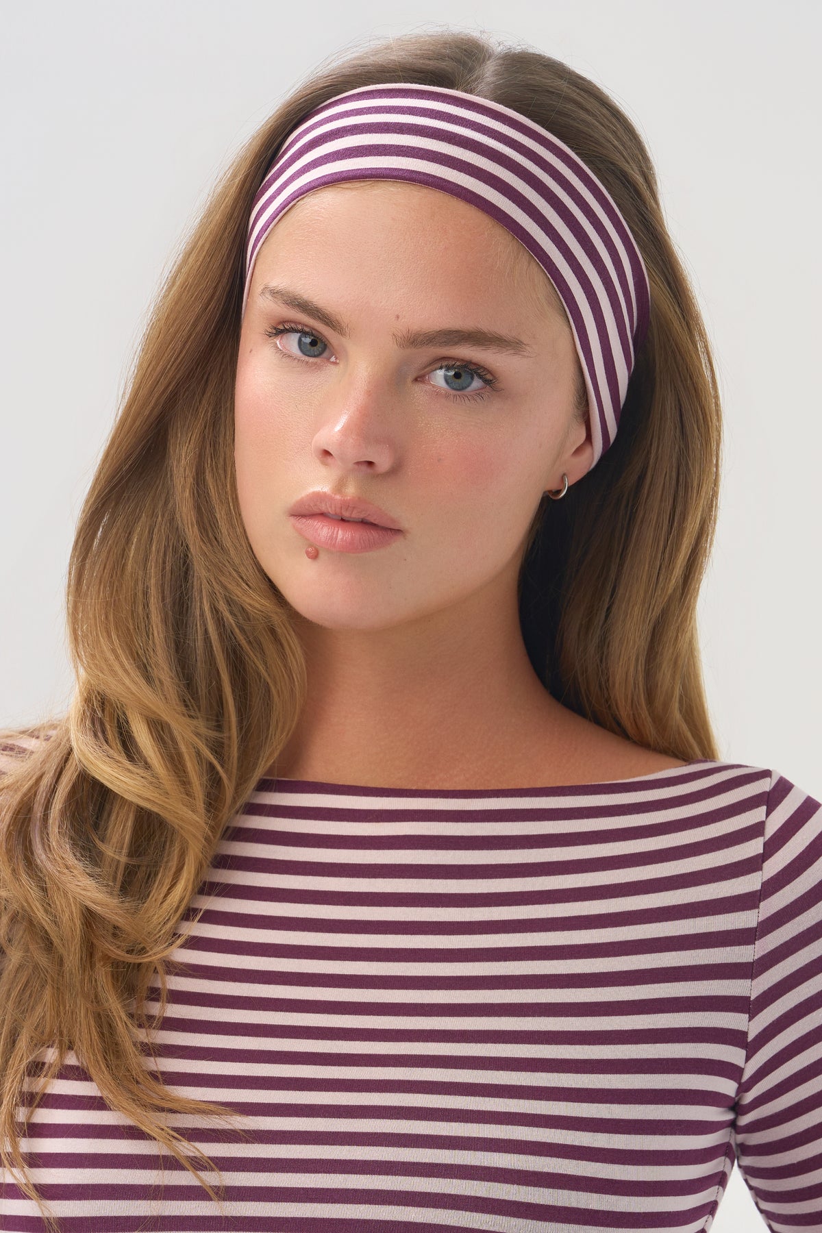 ButterCloud™ Headband 2-Pack in Plum Stripe - 1