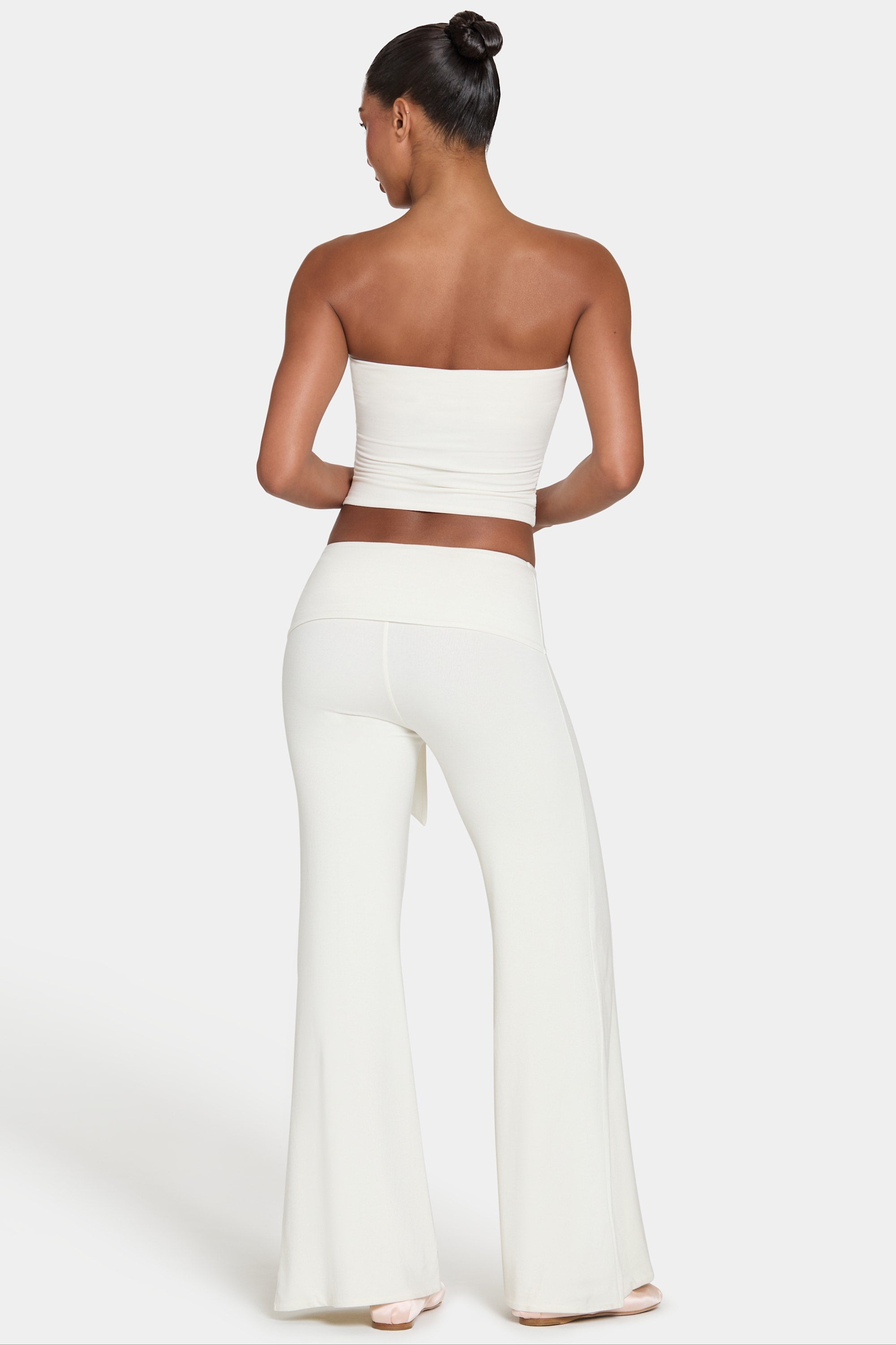 ButterCloud™ Tie-Waist Wide-Leg Trousers in Coconut - 2