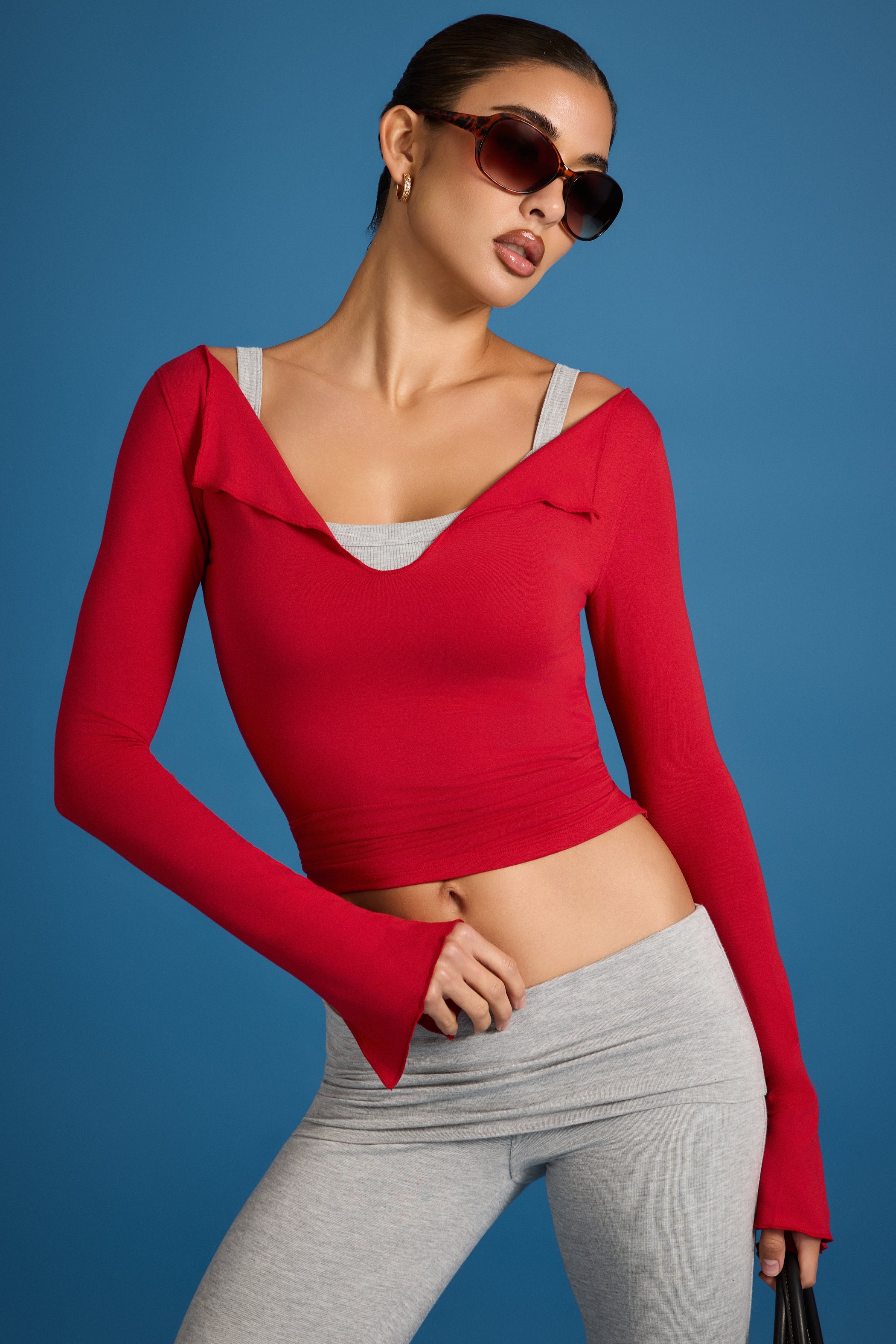 ButterCloud™ Long-Sleeve Top in Chilli