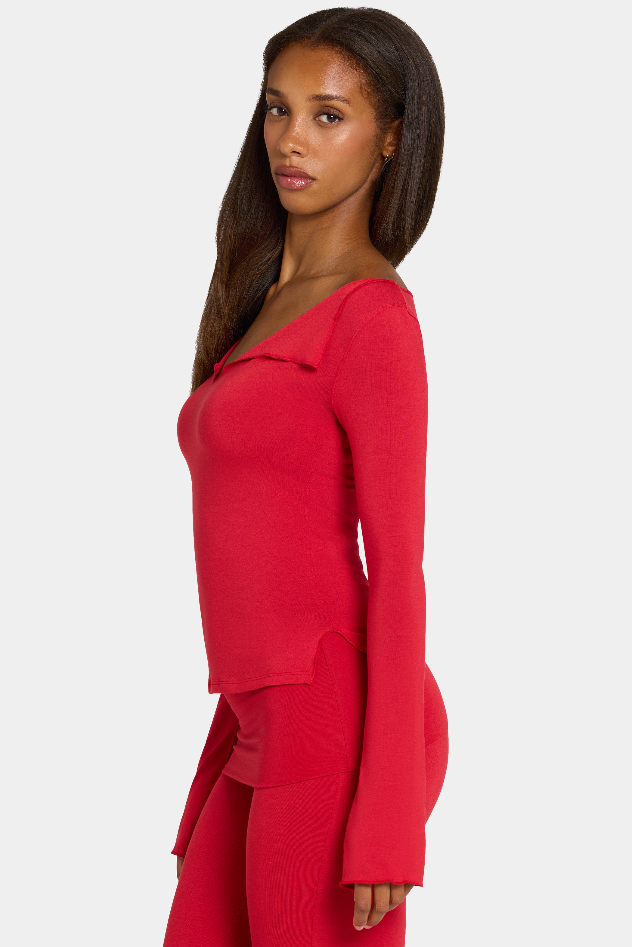 ButterCloud™ Long-Sleeve Top in Chilli