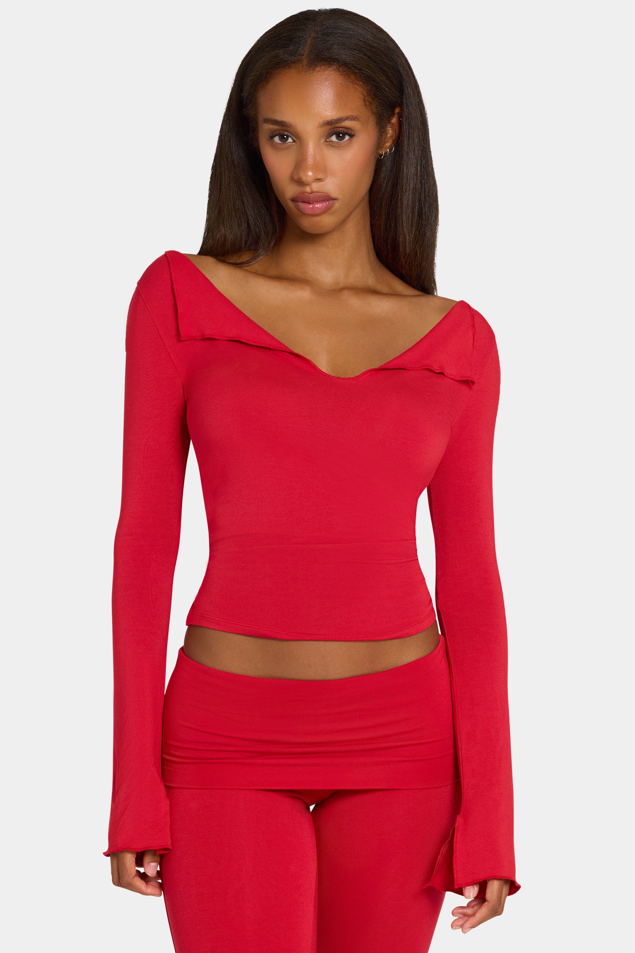 ButterCloud™ Long-Sleeve Top in Chilli