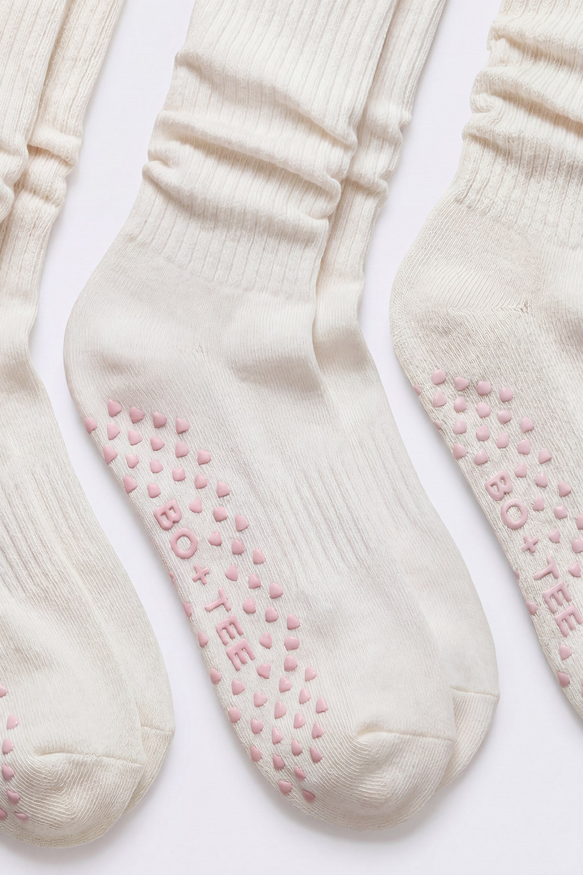 Pilates 3-Pack Socks Bundle in Milk - 2
