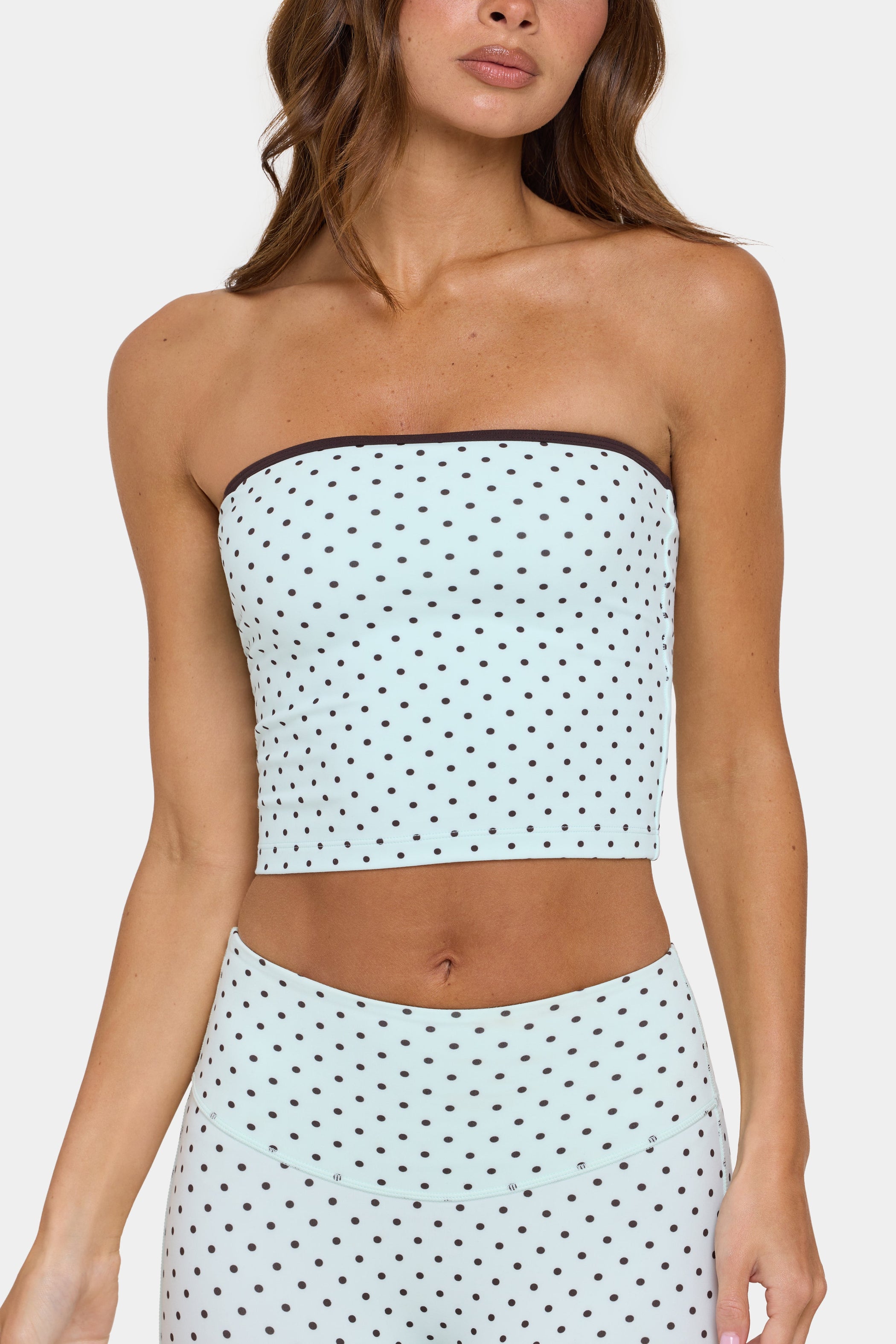 Soft Active Bandeau Top in Mint Chip - 2