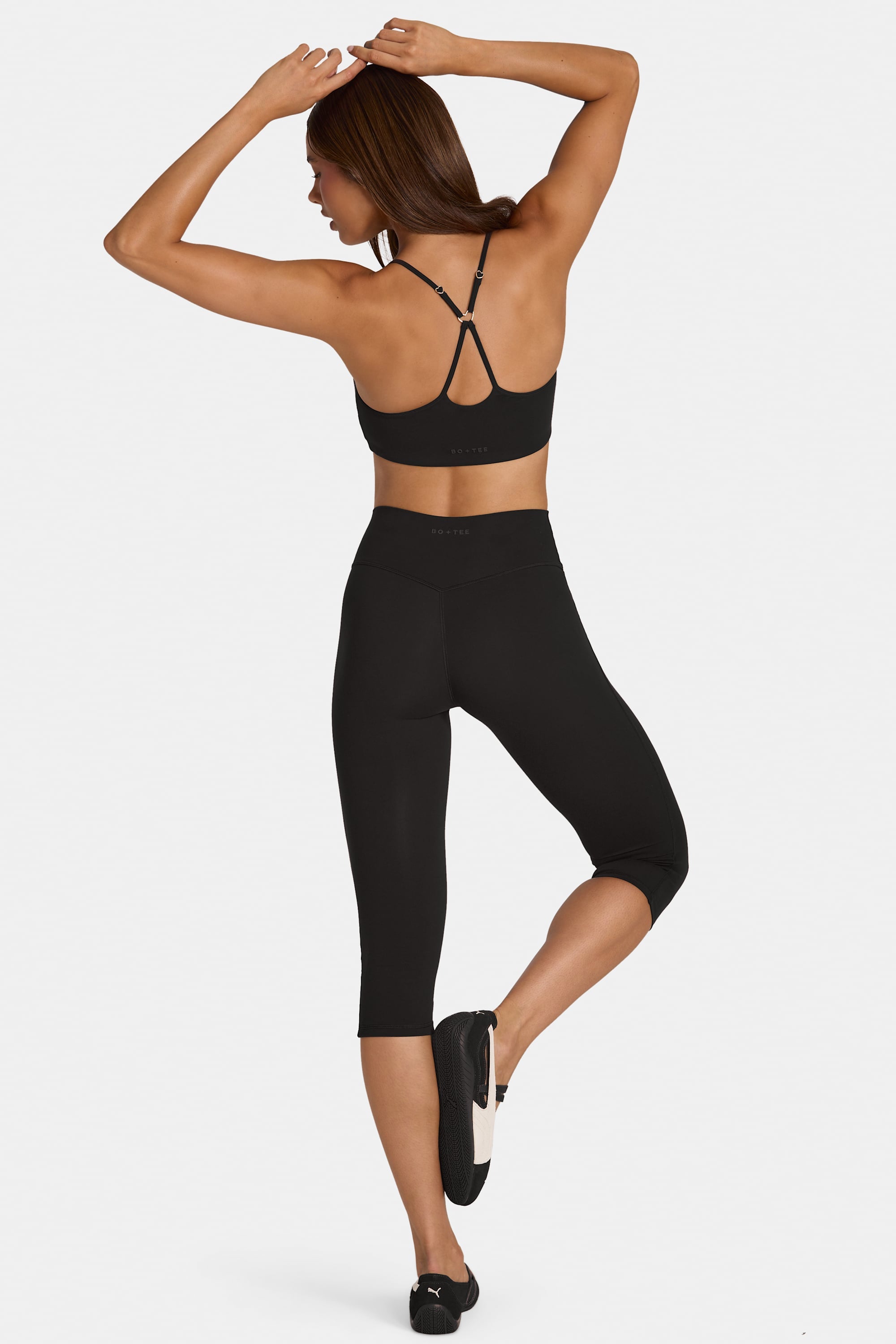 Soft Active Capri Leggings in Black - 2