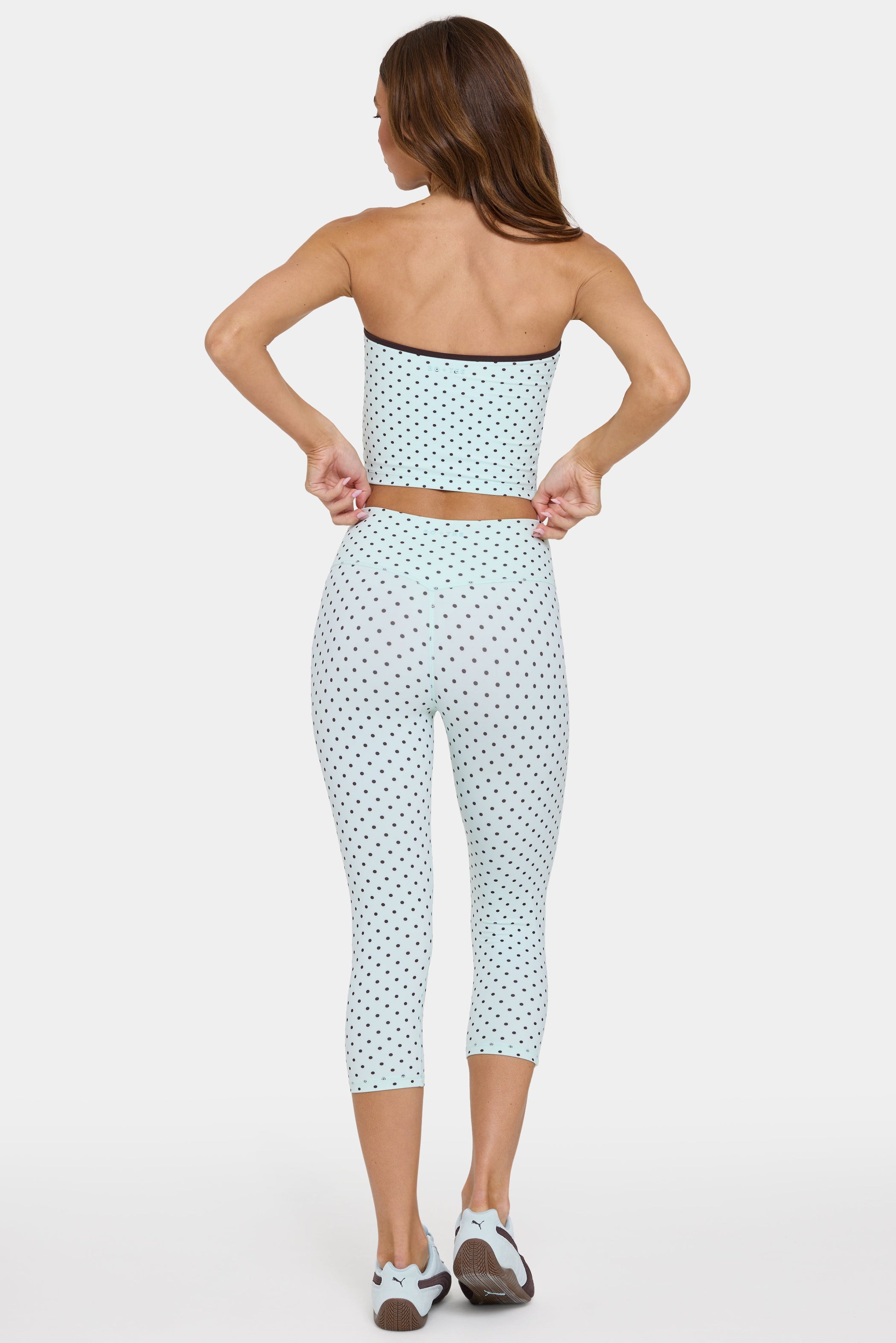 Soft Active Capri Leggings in Mint Chip - 2