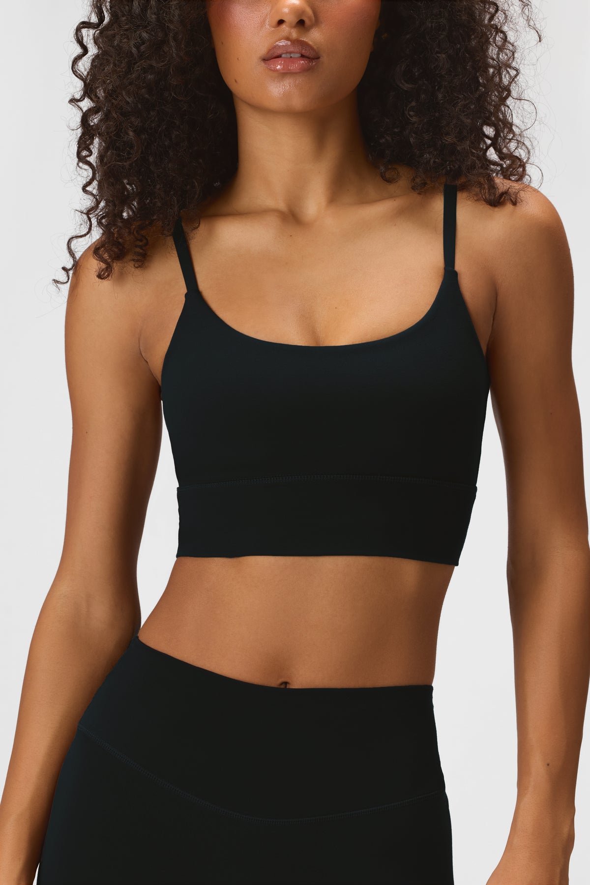 Soft Active High-Impact Sports Bra in Black