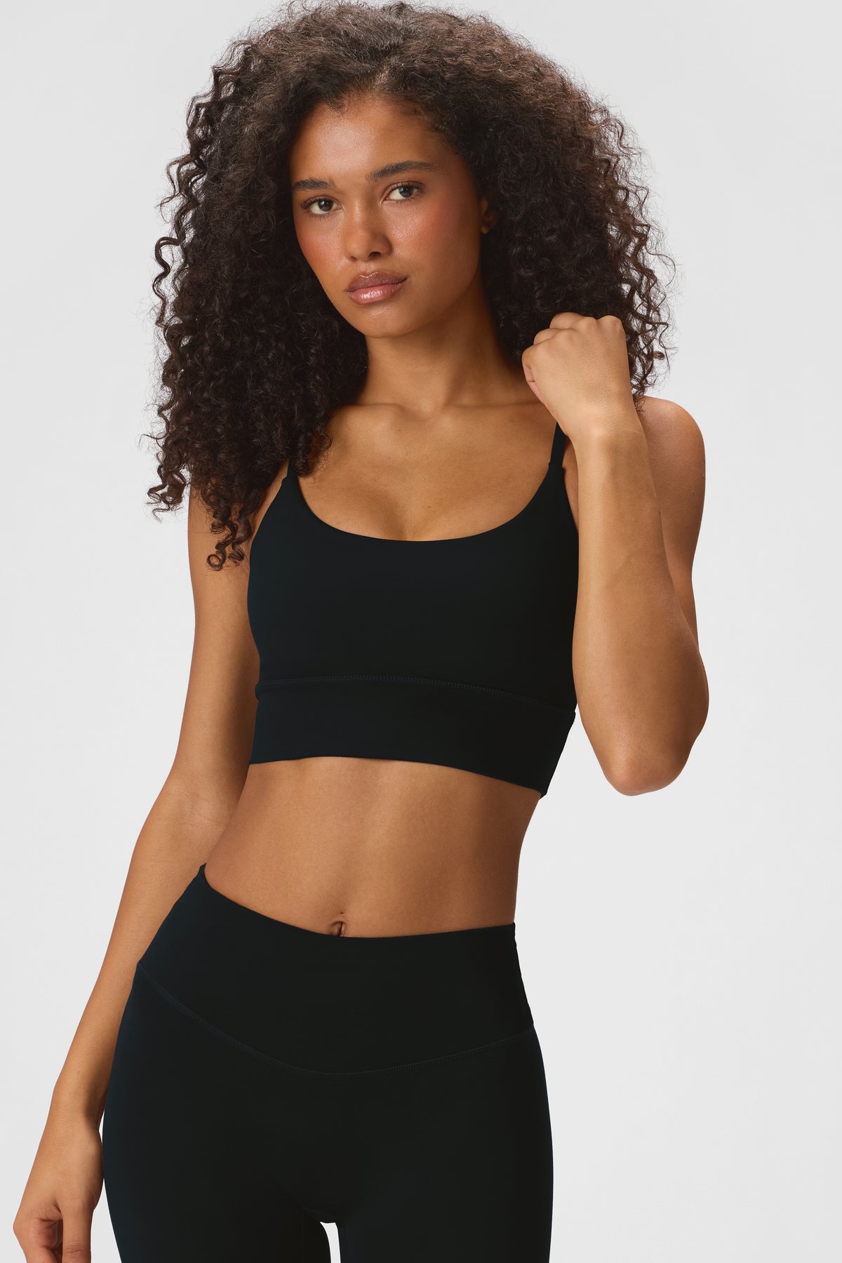 Soft Active High-Impact Sports Bra in Black