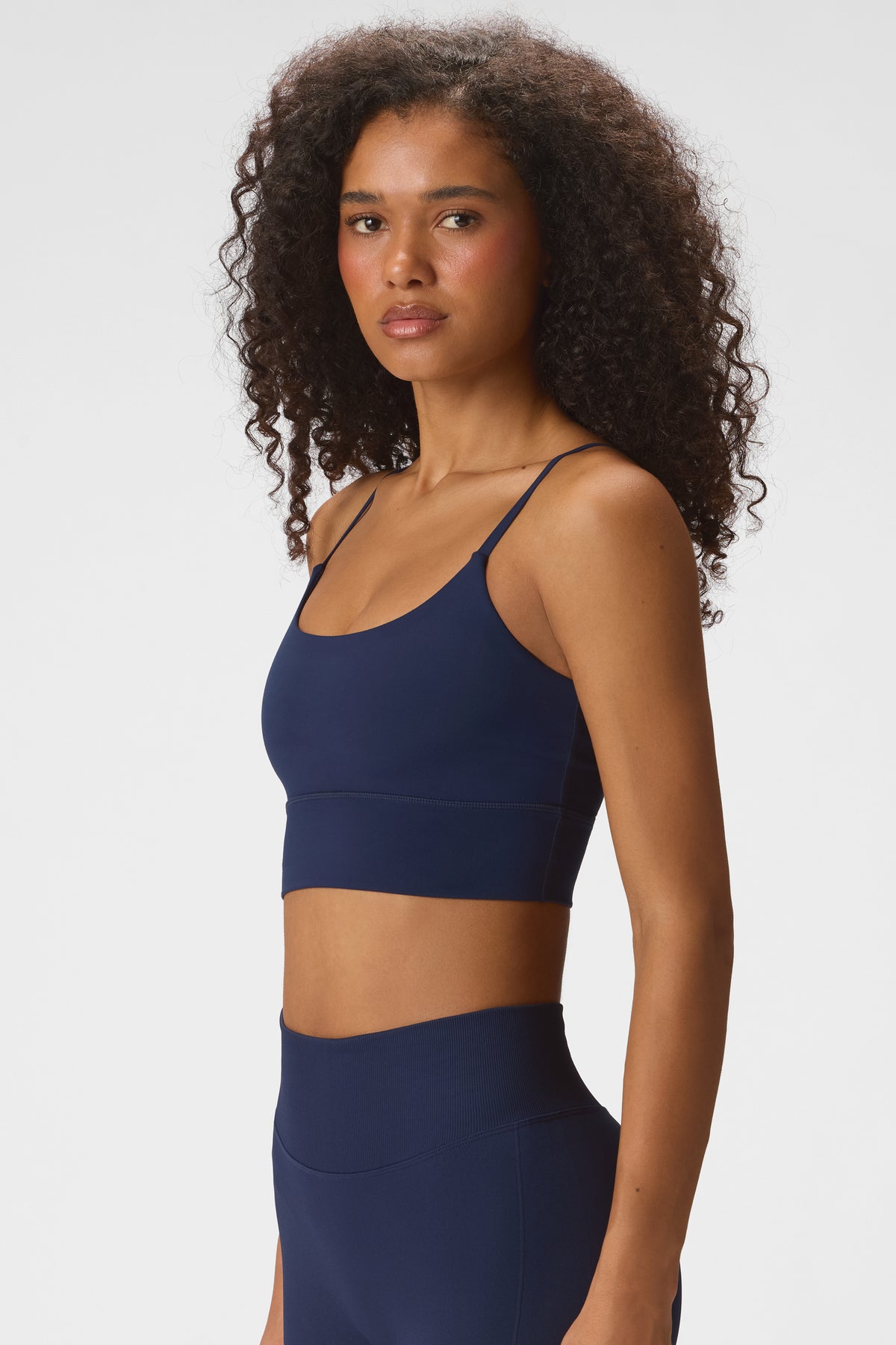 Soft Active High-Impact Sports Bra in Midnight Navy