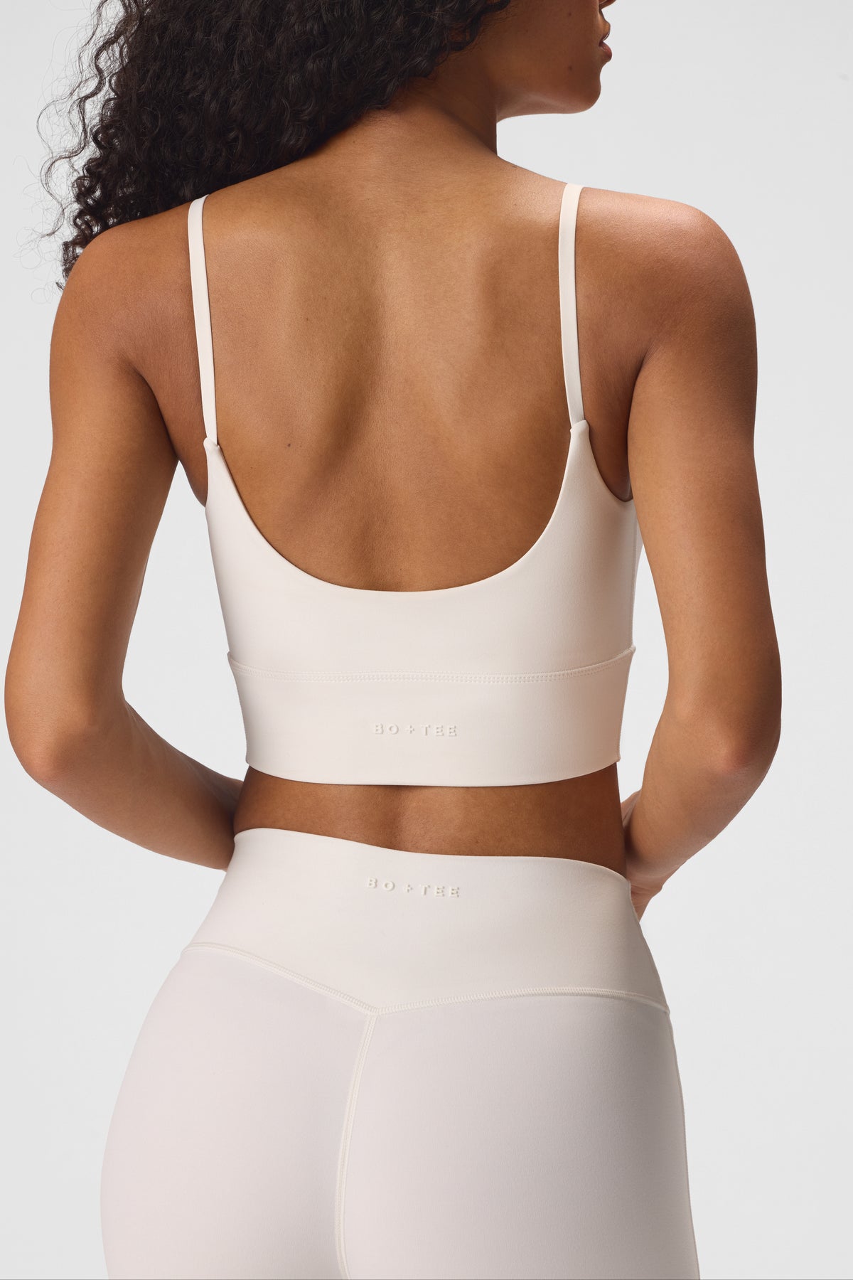 Soft Active High-Impact Sports Bra in Vanilla