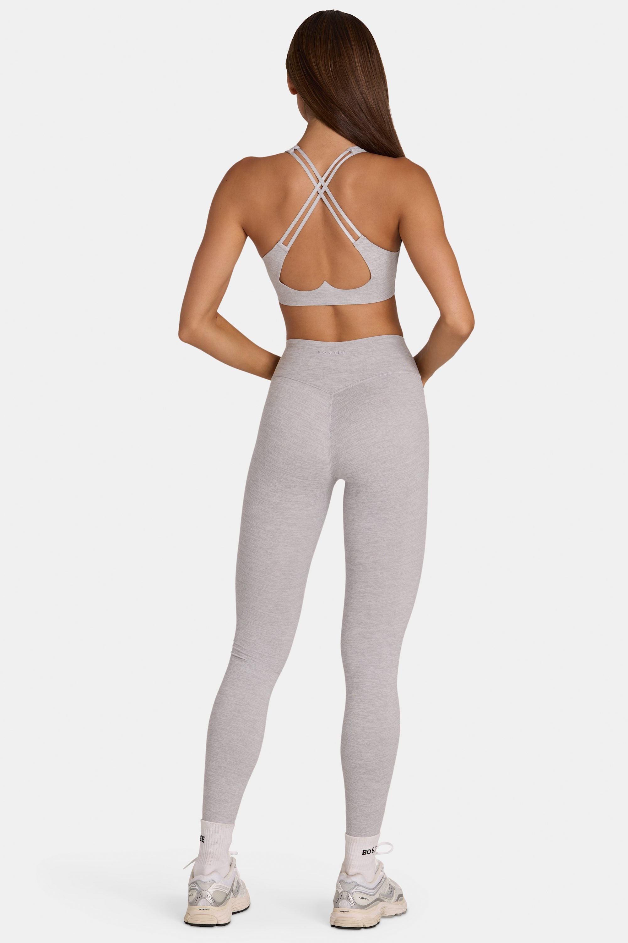 Soft Active Full-Length Leggings in Grey Marl - 2