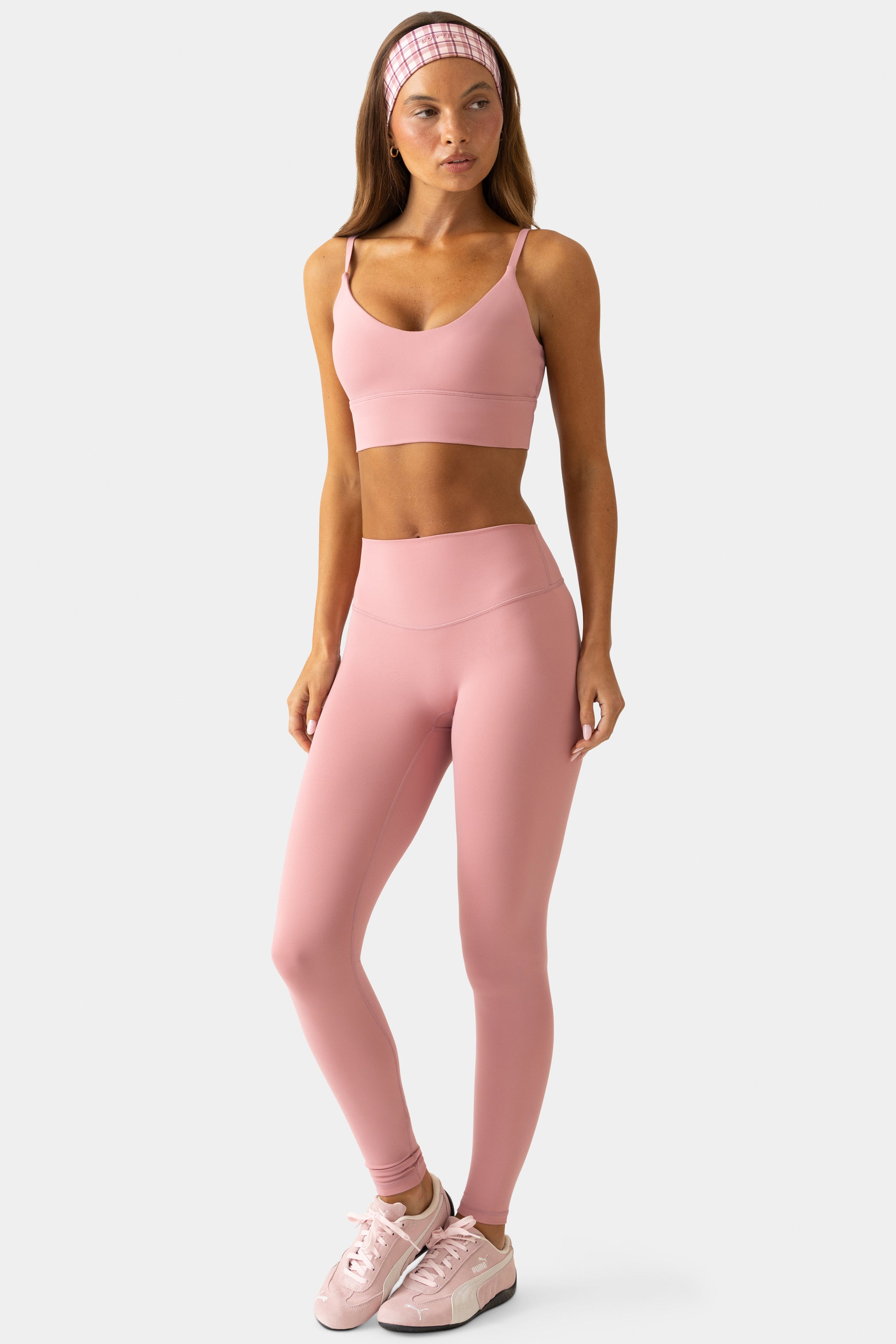Soft Active Full-Length Leggings in Mauve