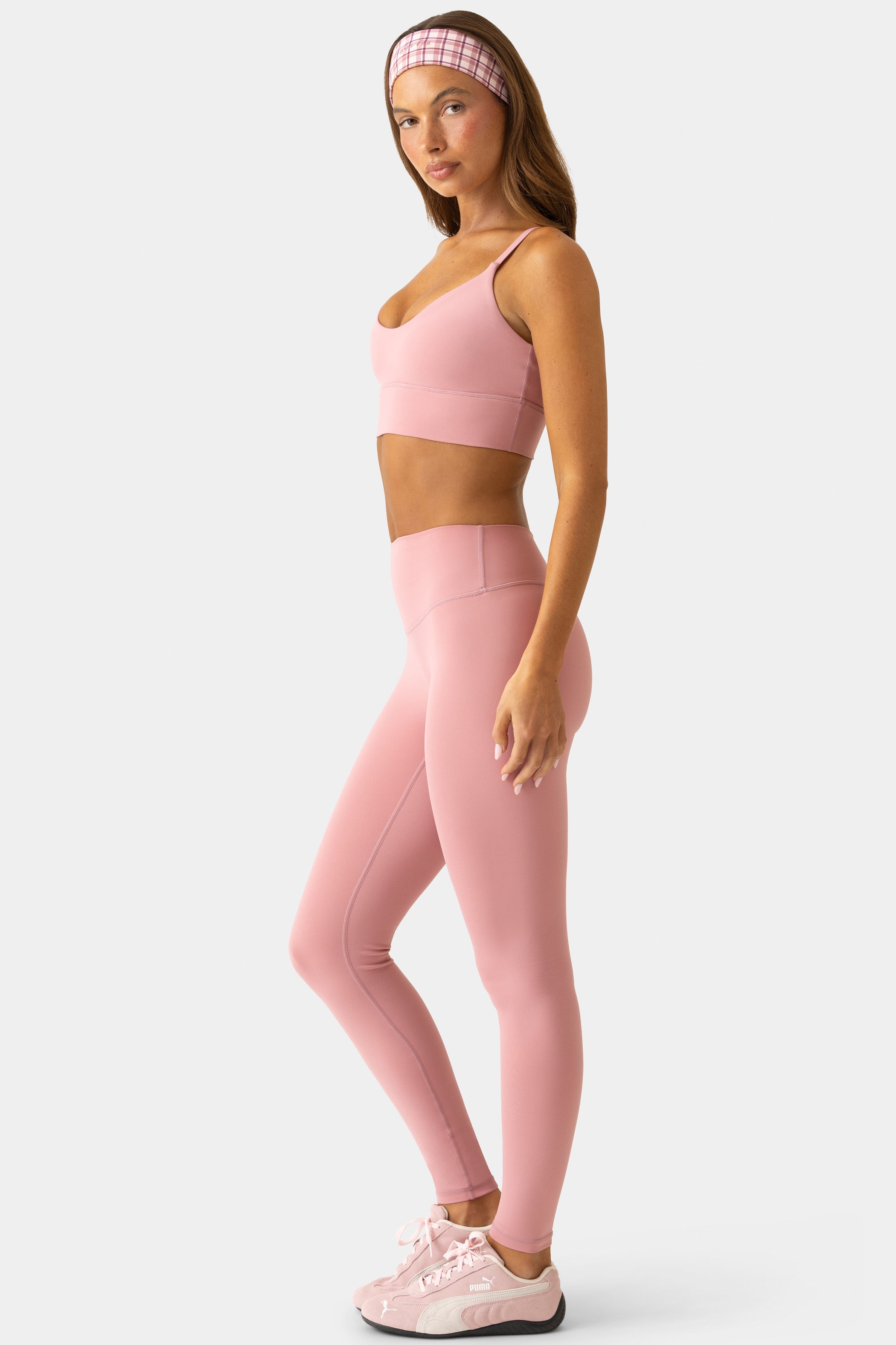 Soft Active Full-Length Leggings in Mauve