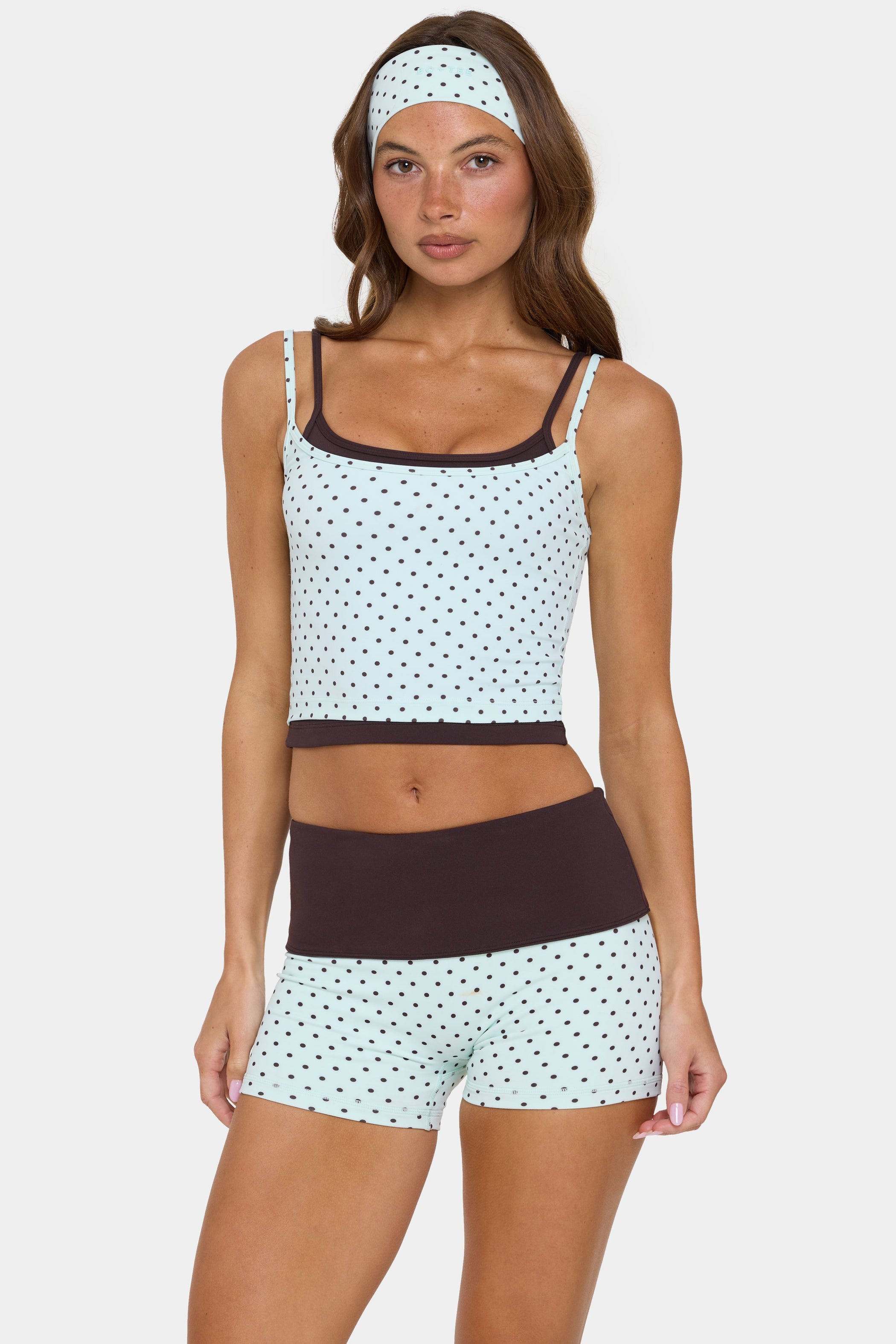 Soft Active Double-Layer Tank Top in Mint Chip - 1
