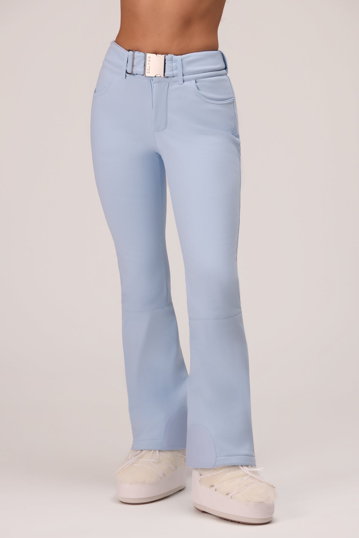 Water Resistant Fitted Salopette in Powder Blue - 2
