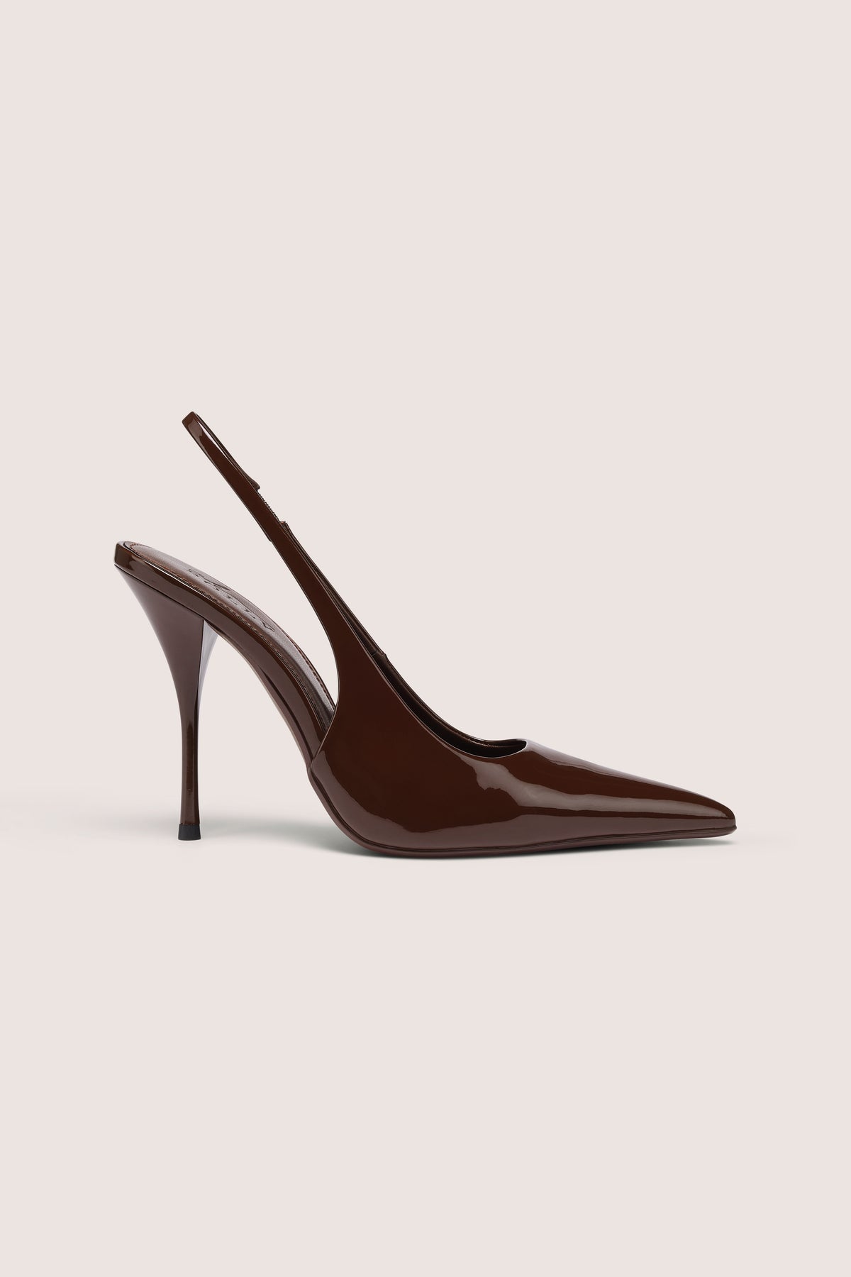Sling-Back Heels in Chocolate Brown