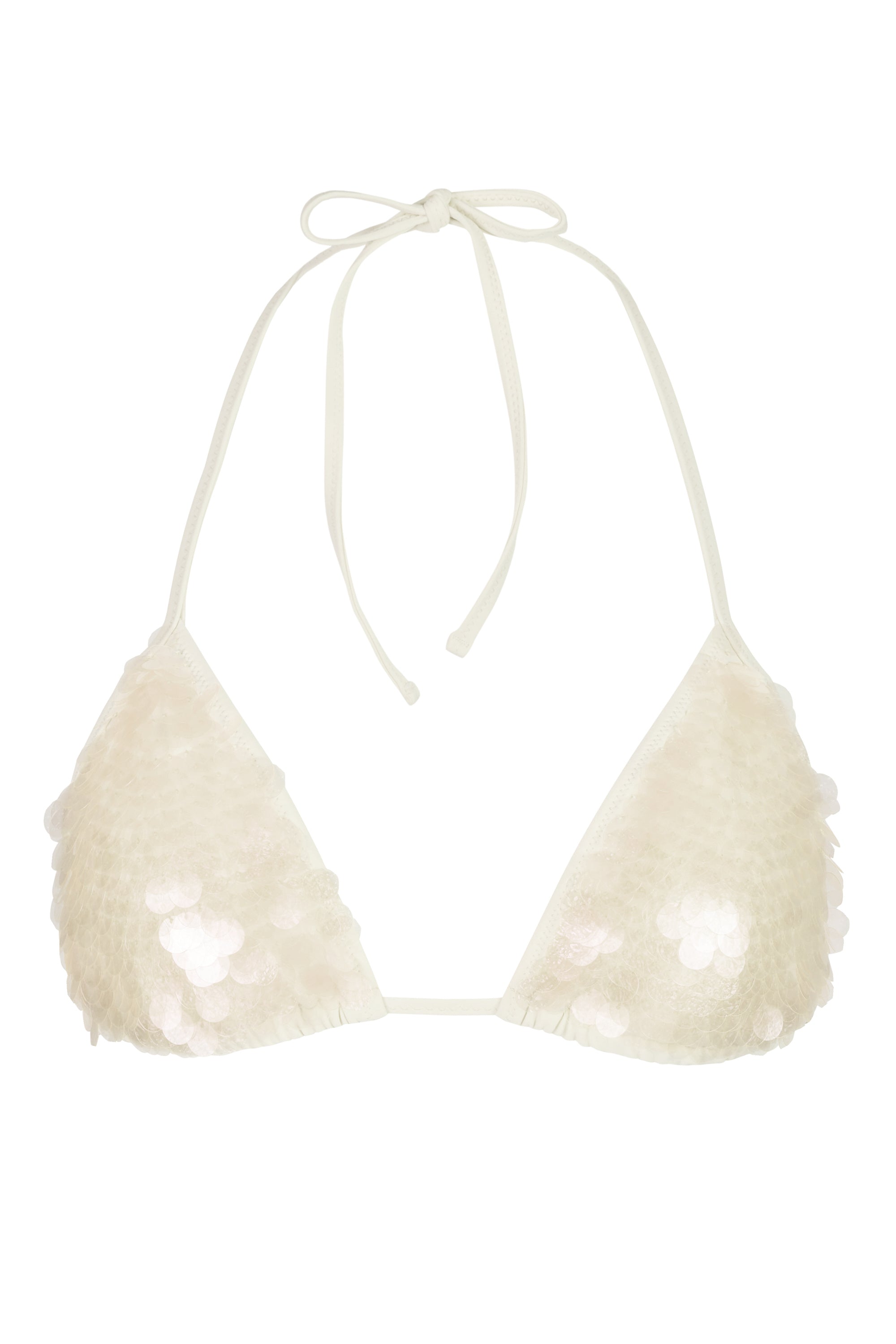 Triangle Bikini Top in Pearl
