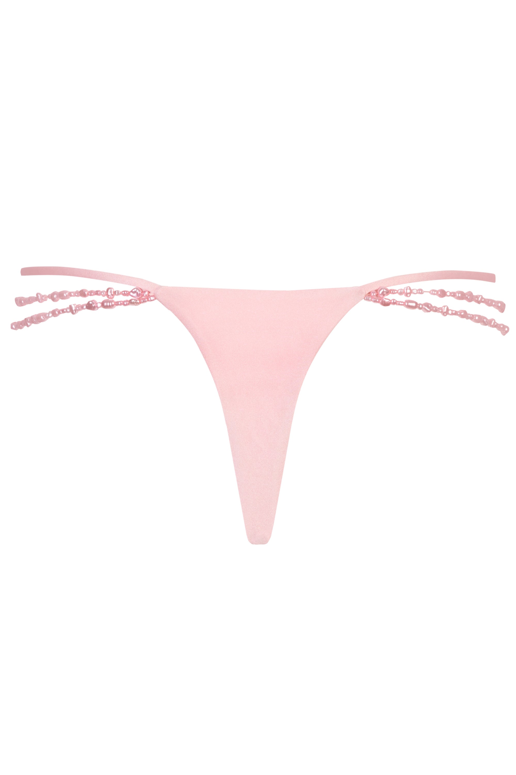 Multi-Strap Cheeky Bikini Bottoms  in Baby Pink