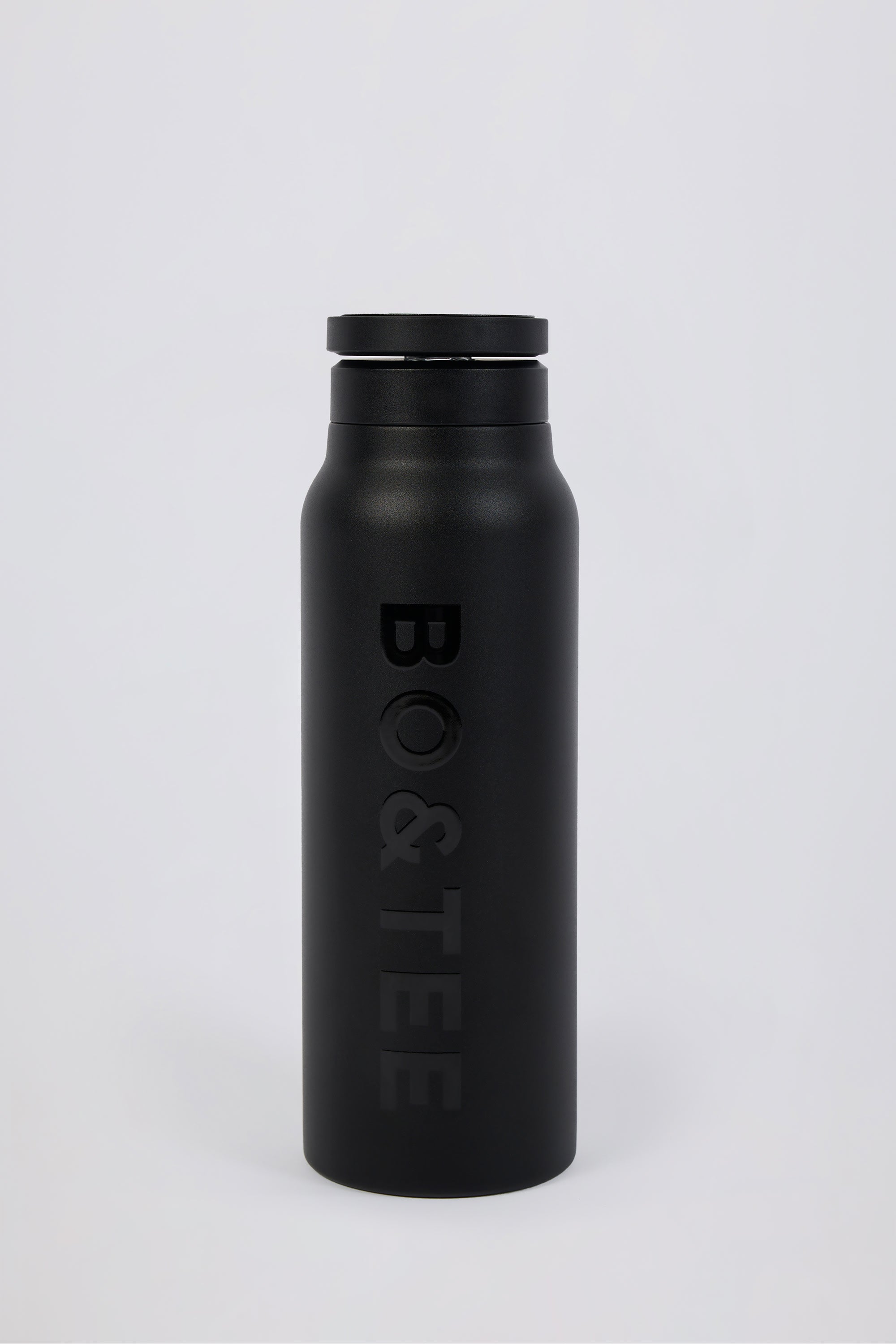 Magnetic Thermos-Insulated Stainless Steel Water Bottle in Black - 1